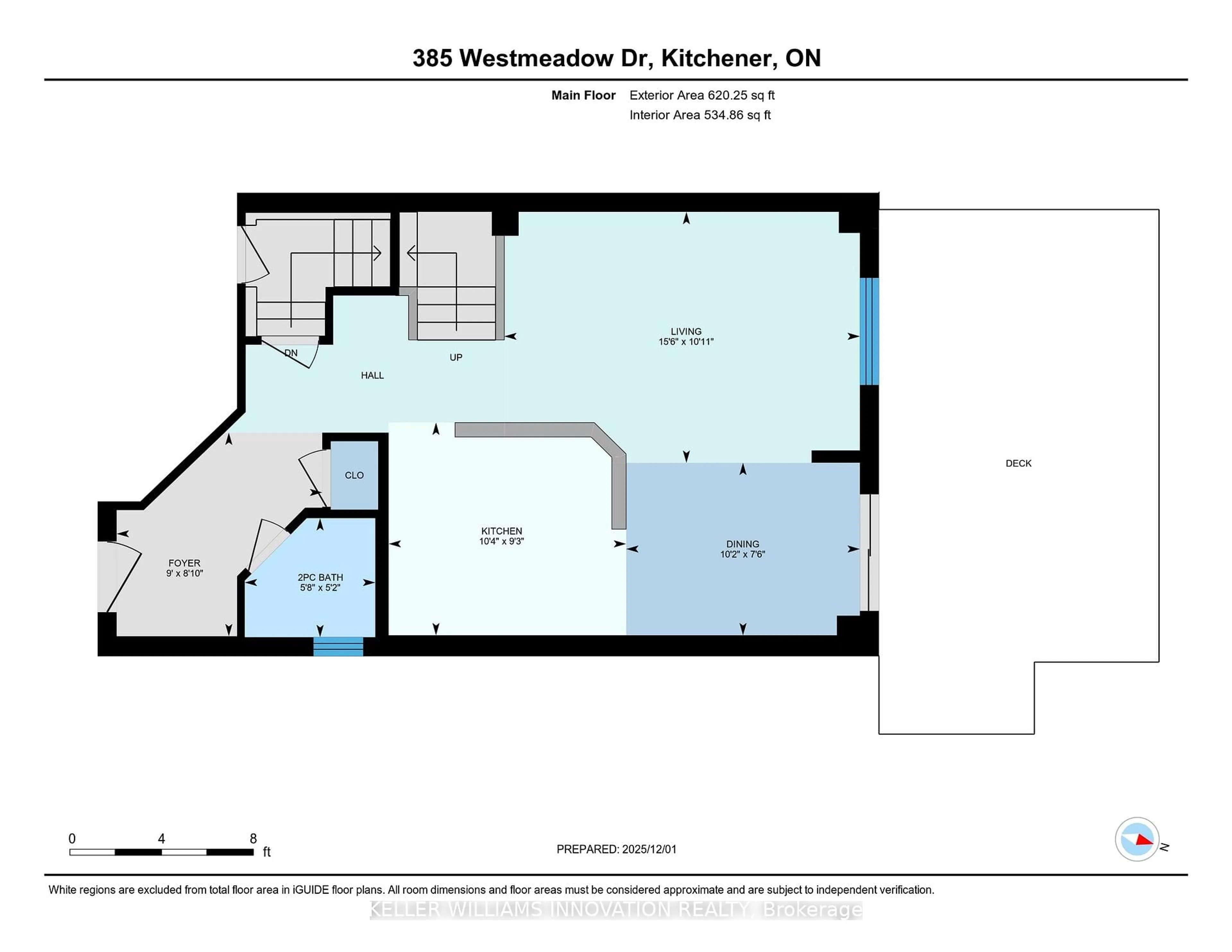 Floor plan for 385 Westmeadow Dr, Kitchener Ontario N2N 3K8