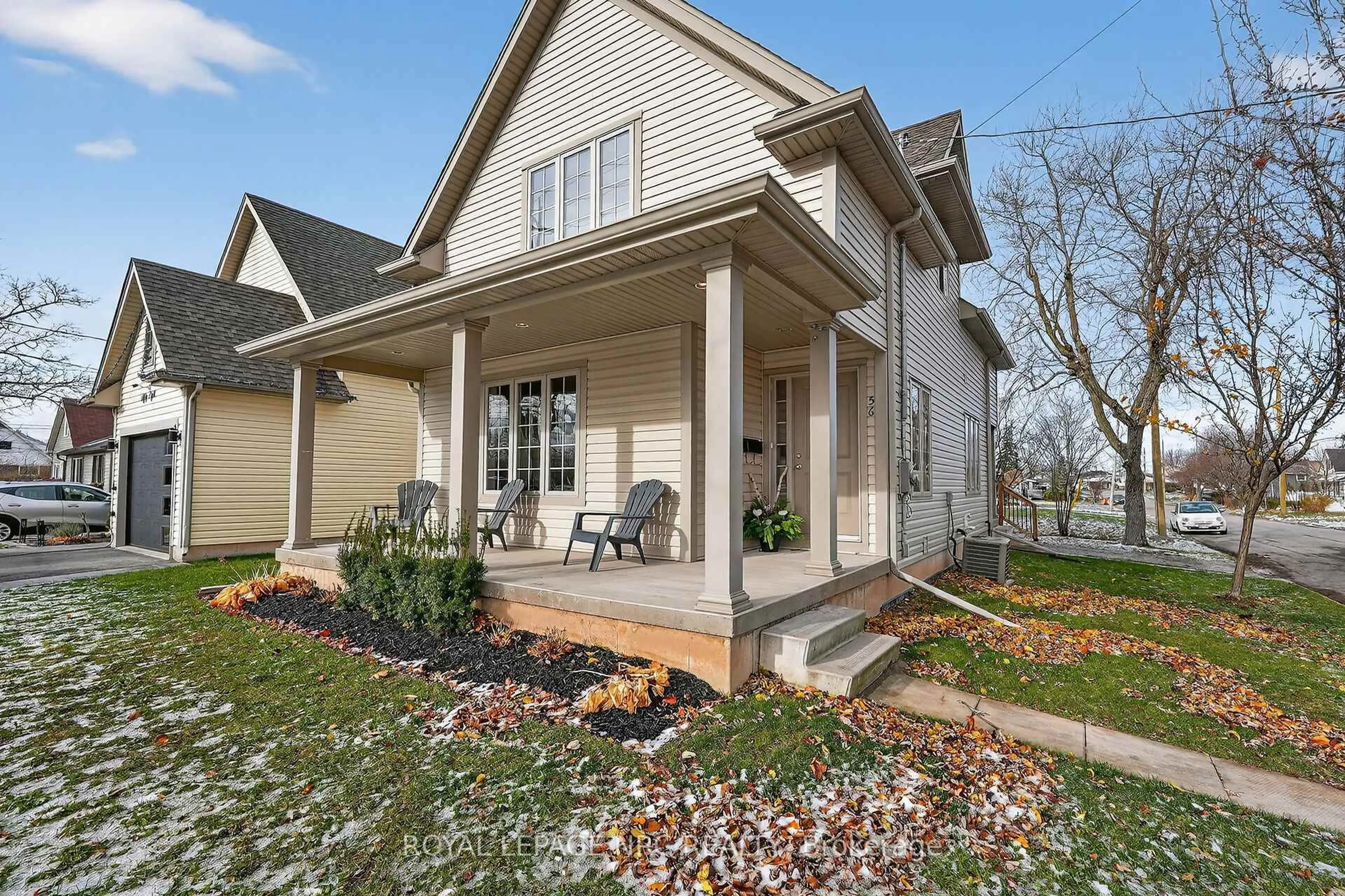 Home with brick exterior material, street for 56 Dominion Rd, Fort Erie Ontario L2A 1E6