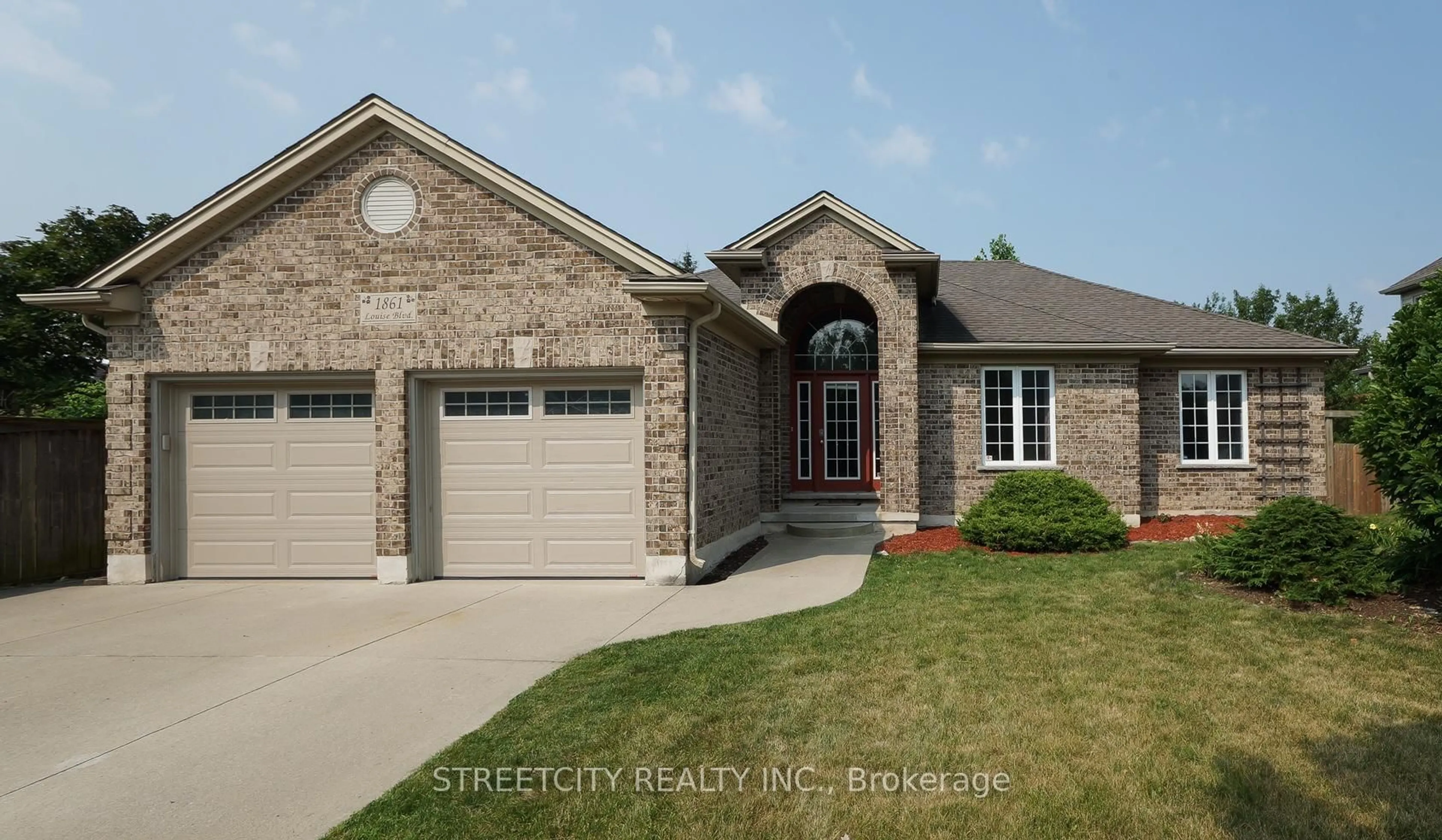 Home with brick exterior material, street for 1861 Louise Blvd, London North Ontario N6G 5G2