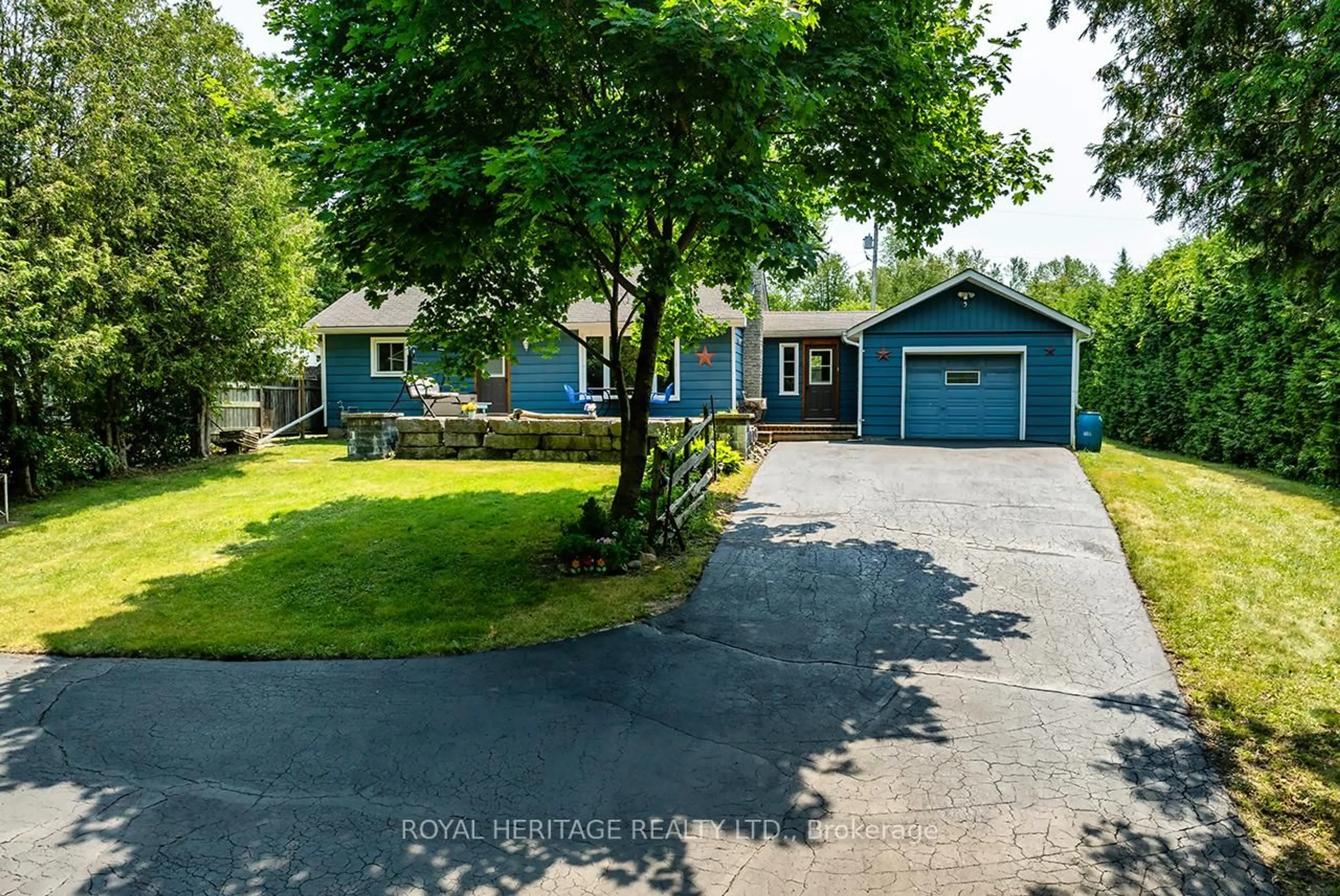 A pic from outside/outdoor area/front of a property/back of a property/a pic from drone, street for 5291 County 45 Rd, Hamilton Township Ontario K0K 1C0