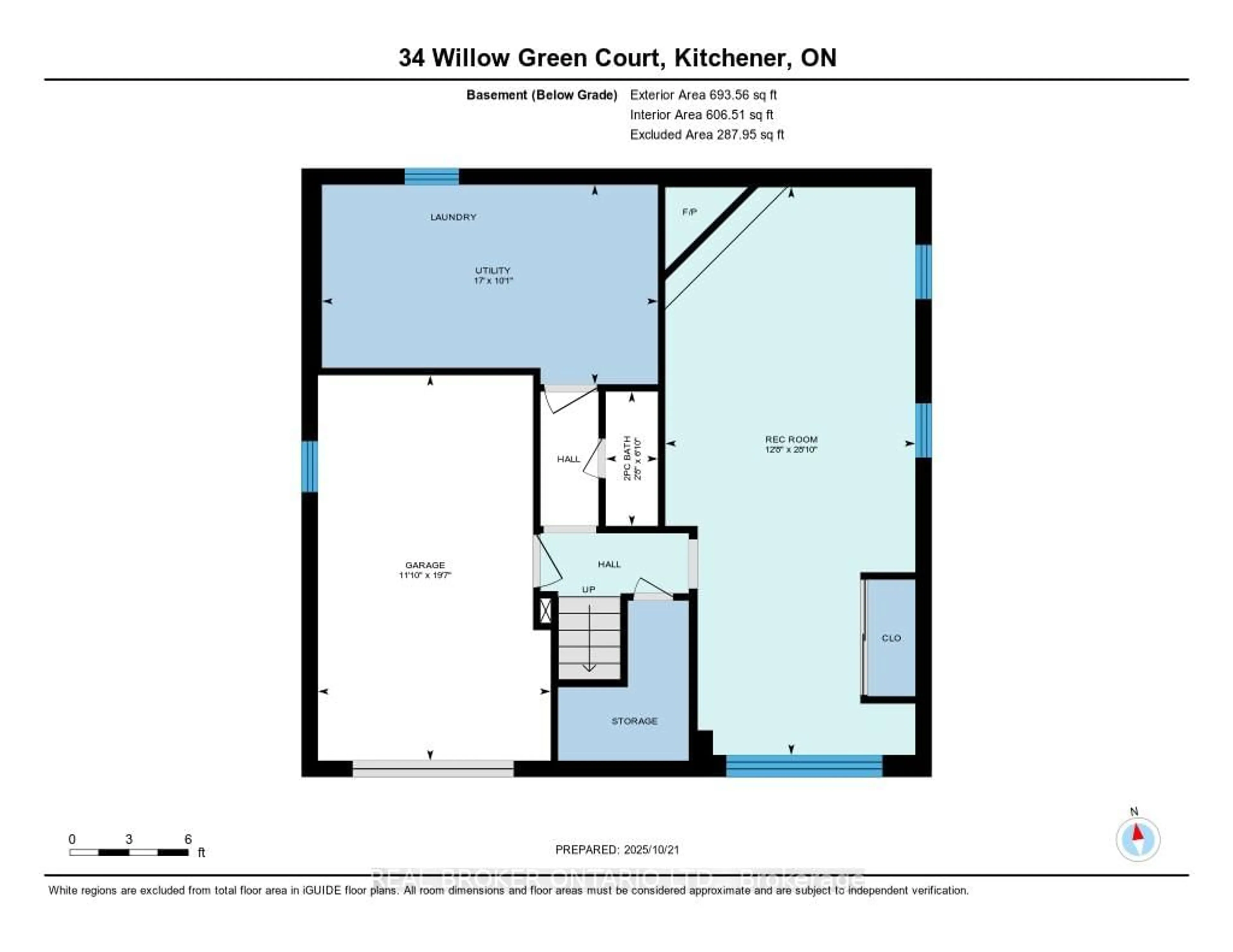 Floor plan for 34 Willow Green Crt, Kitchener Ontario N2N 1W6