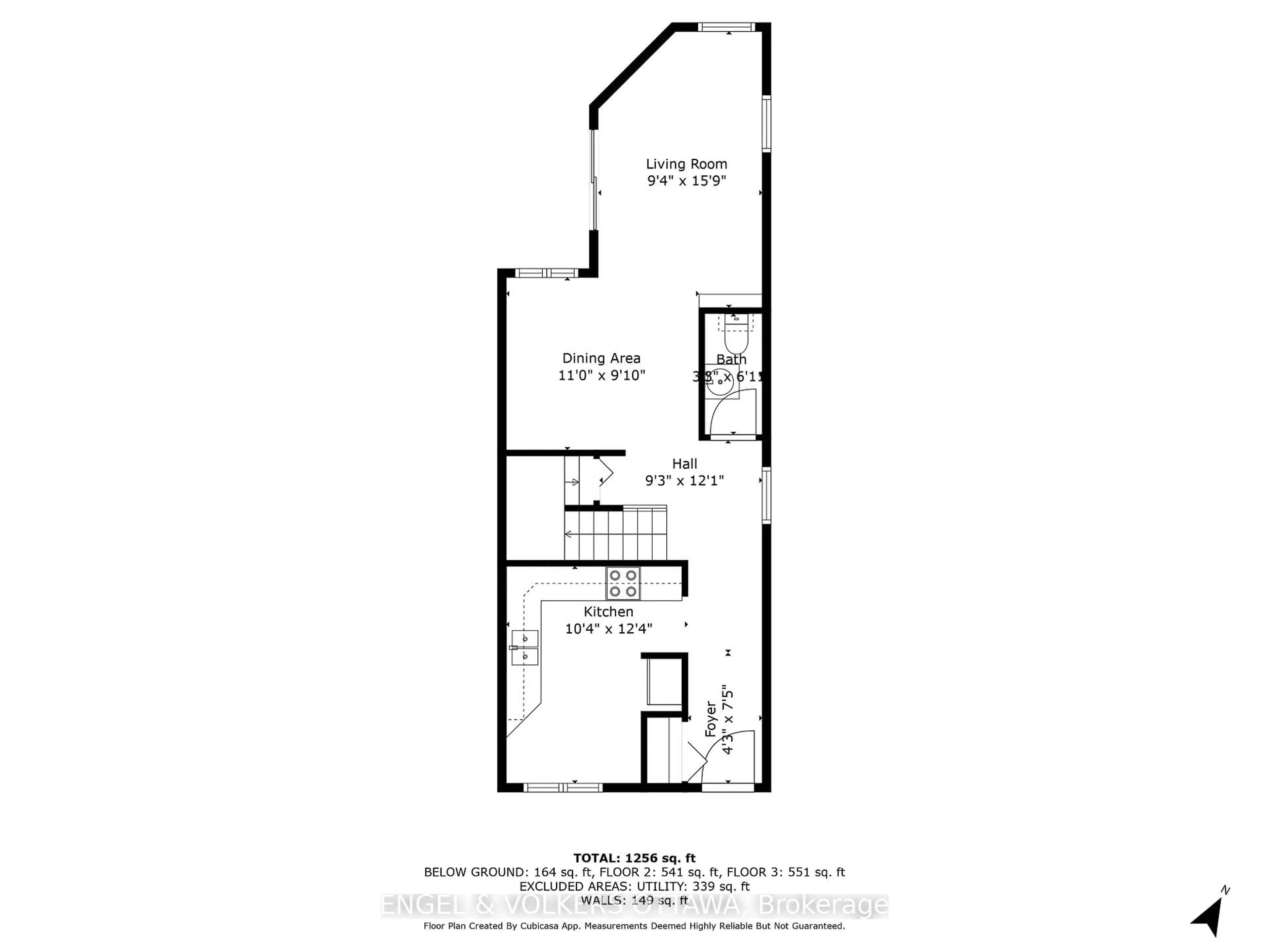 Floor plan for 293 Somerset St, Ottawa Ontario K1N 6V9
