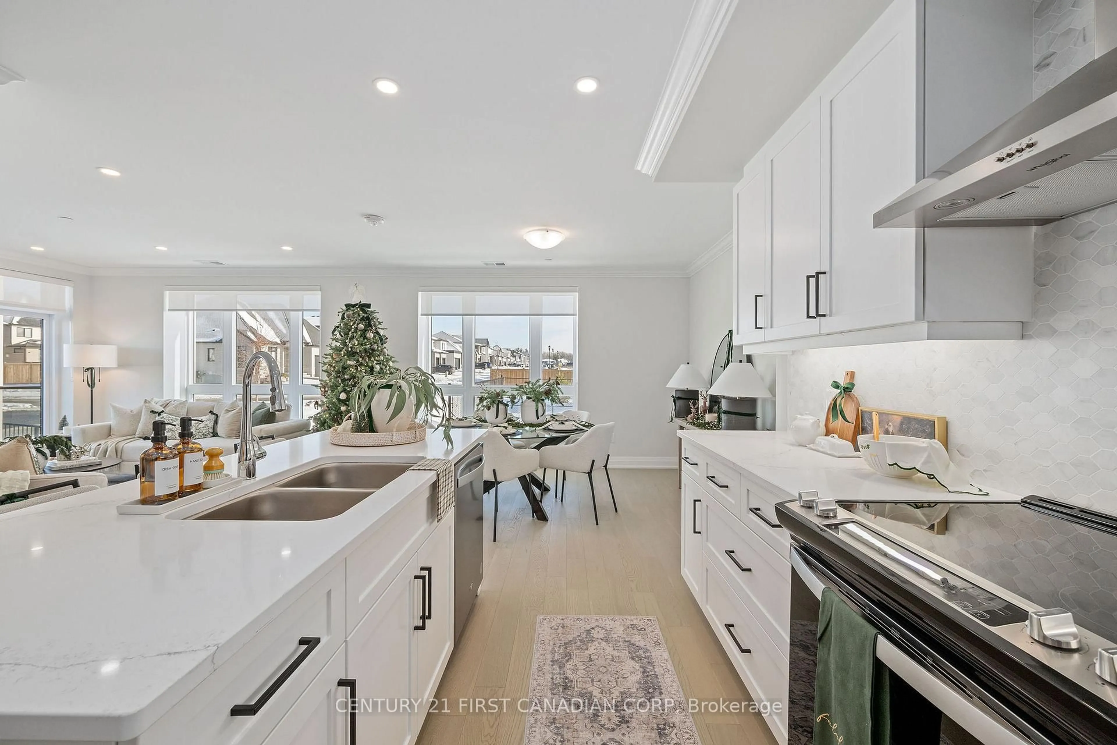 Open concept kitchen, ceramic/tile floor for 1560 Upper West Ave #203, London South Ontario N6K 0M4