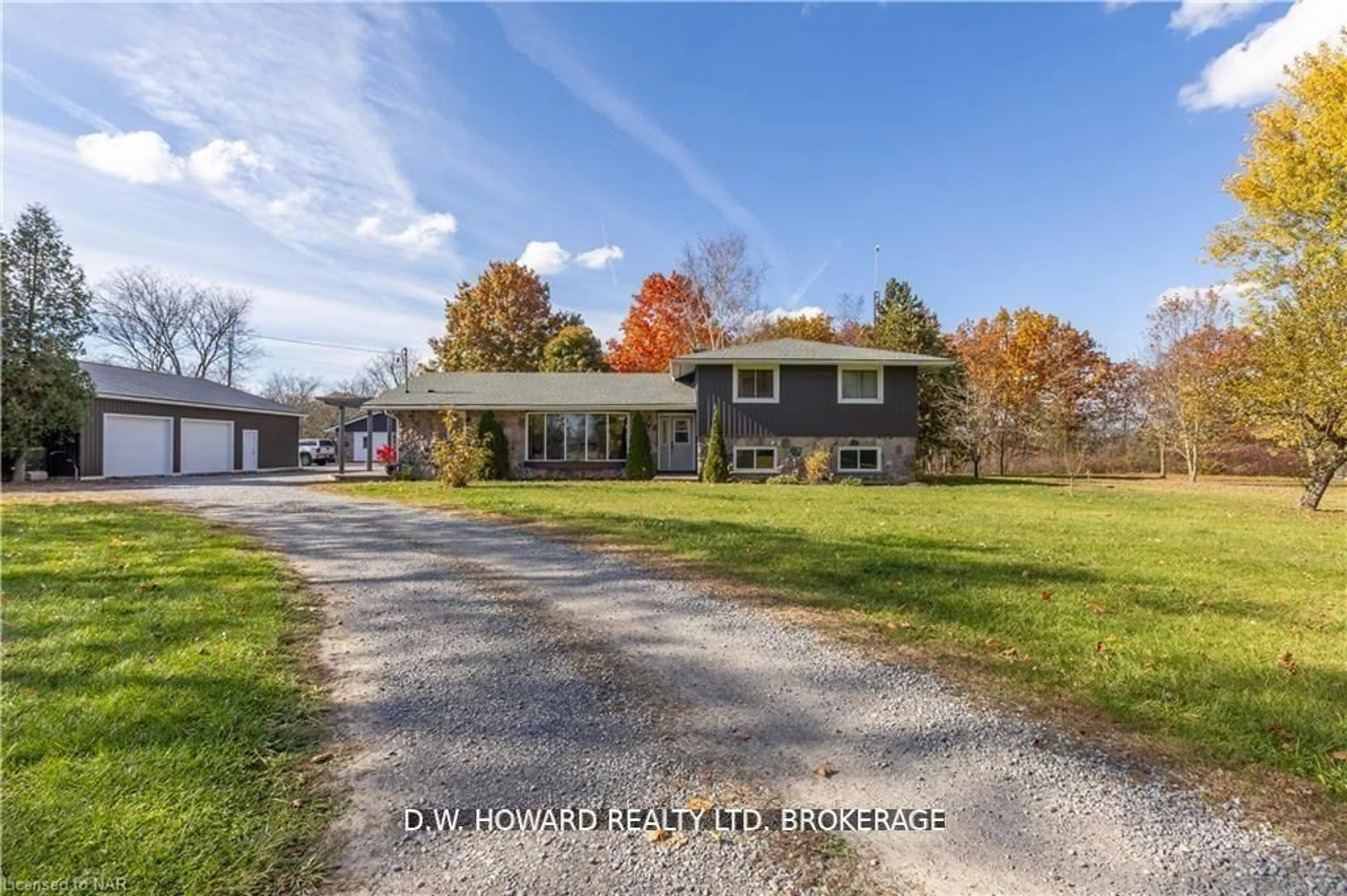 A pic from outside/outdoor area/front of a property/back of a property/a pic from drone, water/lake/river/ocean view for 417 Highway 140 Highway, Welland Ontario L3B 5N7