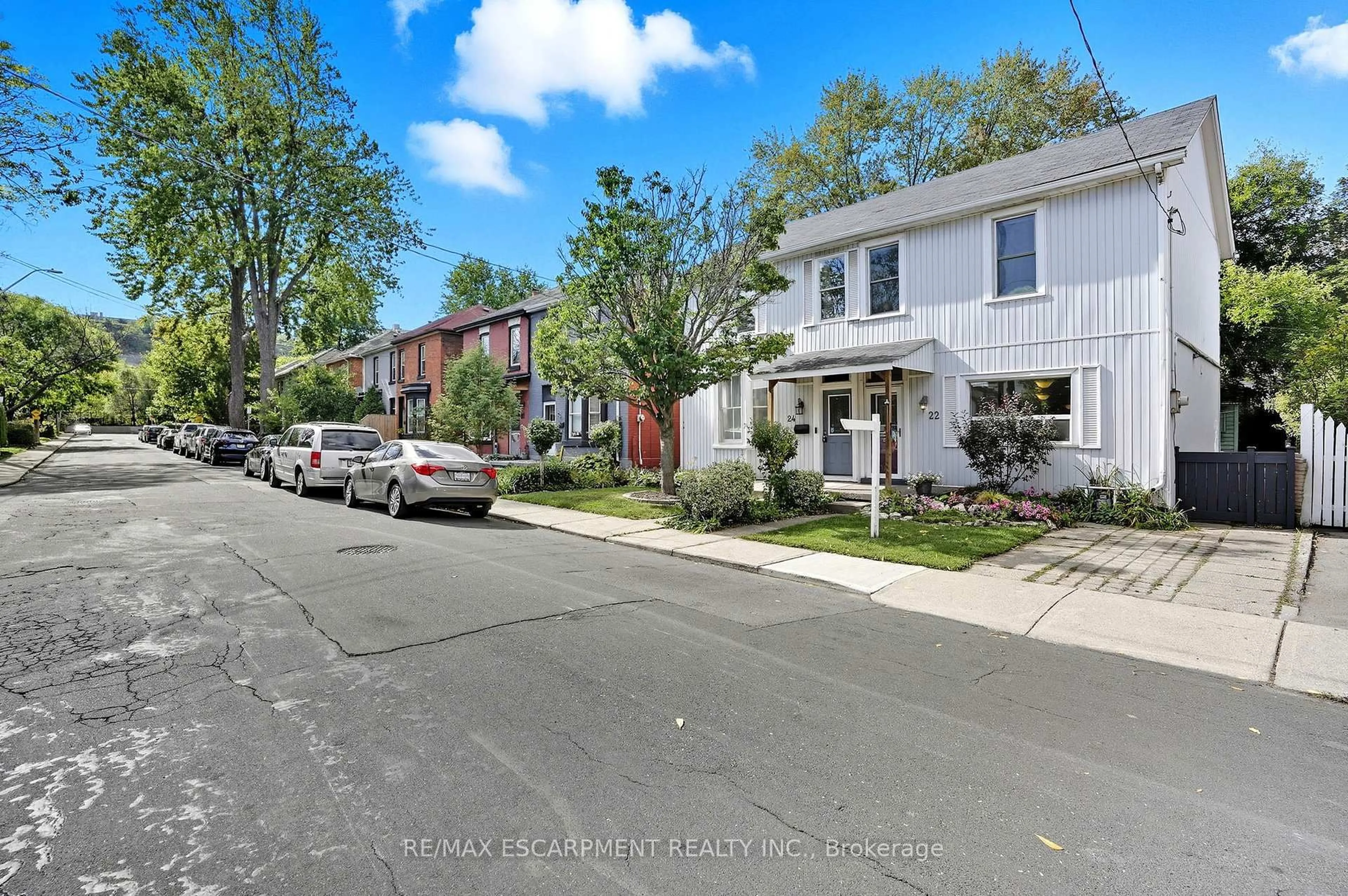 A pic from outside/outdoor area/front of a property/back of a property/a pic from drone, street for 22 Liberty St, Hamilton Ontario L8N 2N6