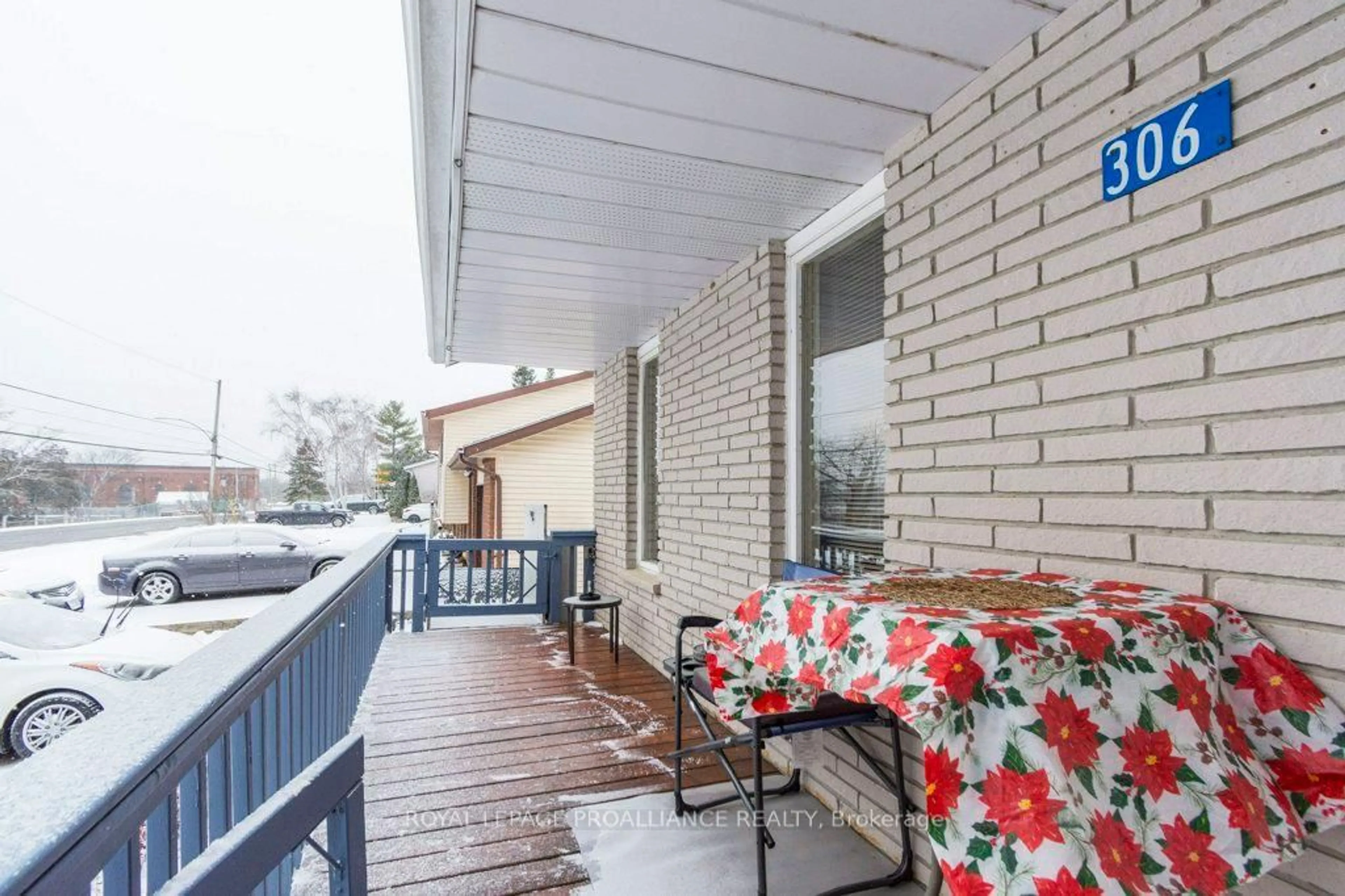 Balcony in the apartment, street for 306 South Trent St, Hastings Ontario K0K 2C0