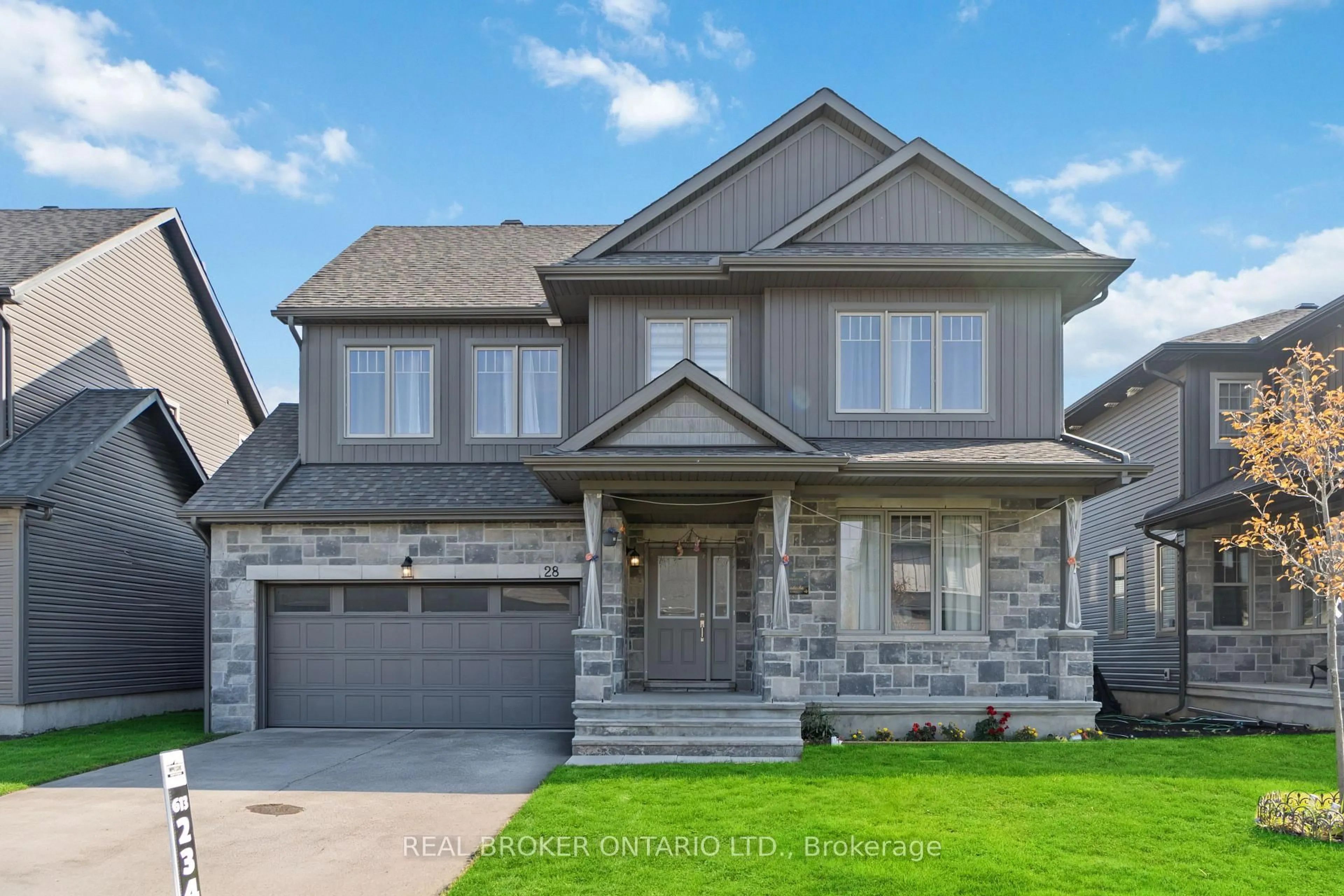 Home with brick exterior material, street for 28 Sopwith Private, Carp Ontario K0A 1L0