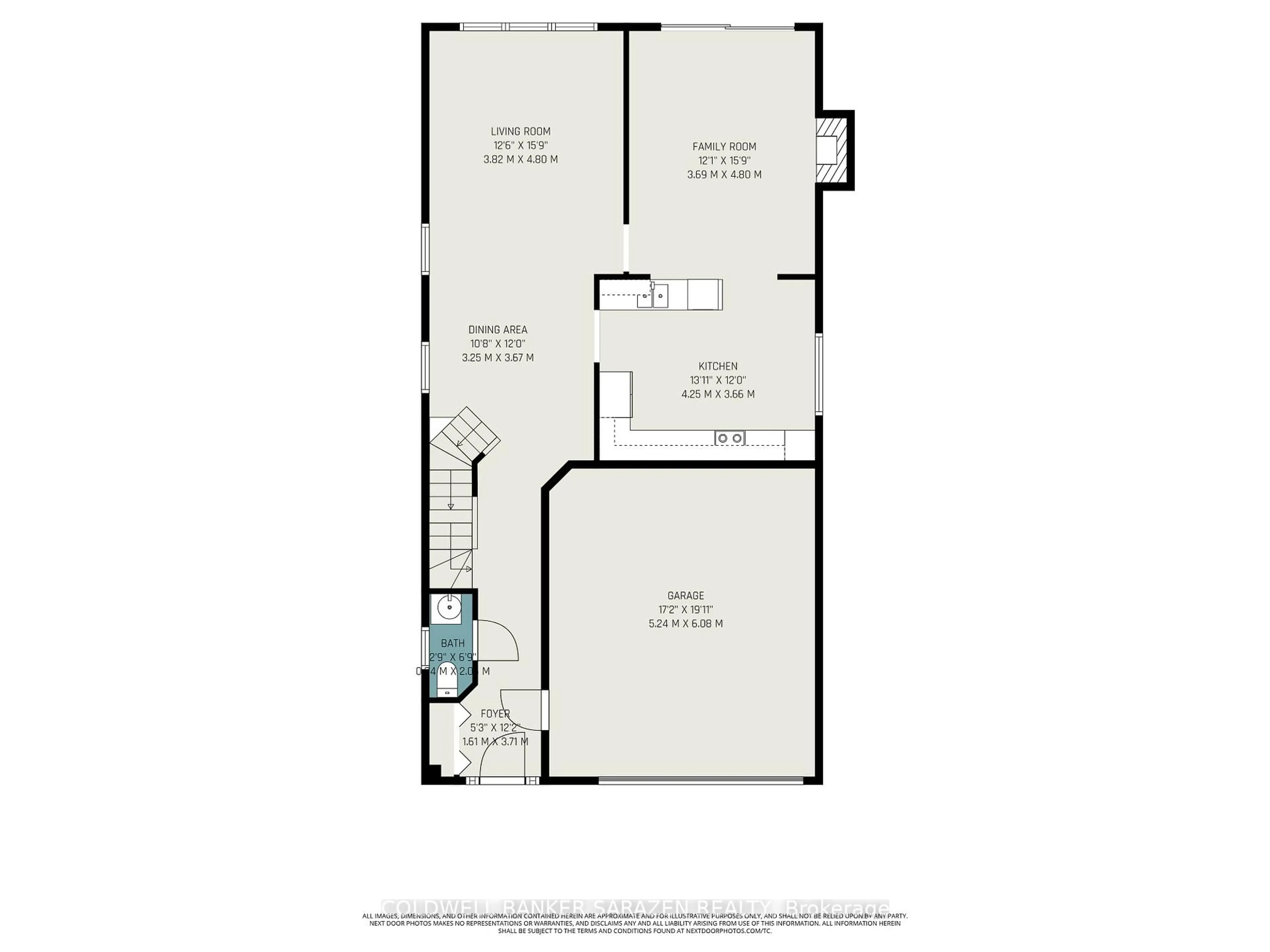 Floor plan for 5132 Lerner Way, Ottawa Ontario K1J 1B4