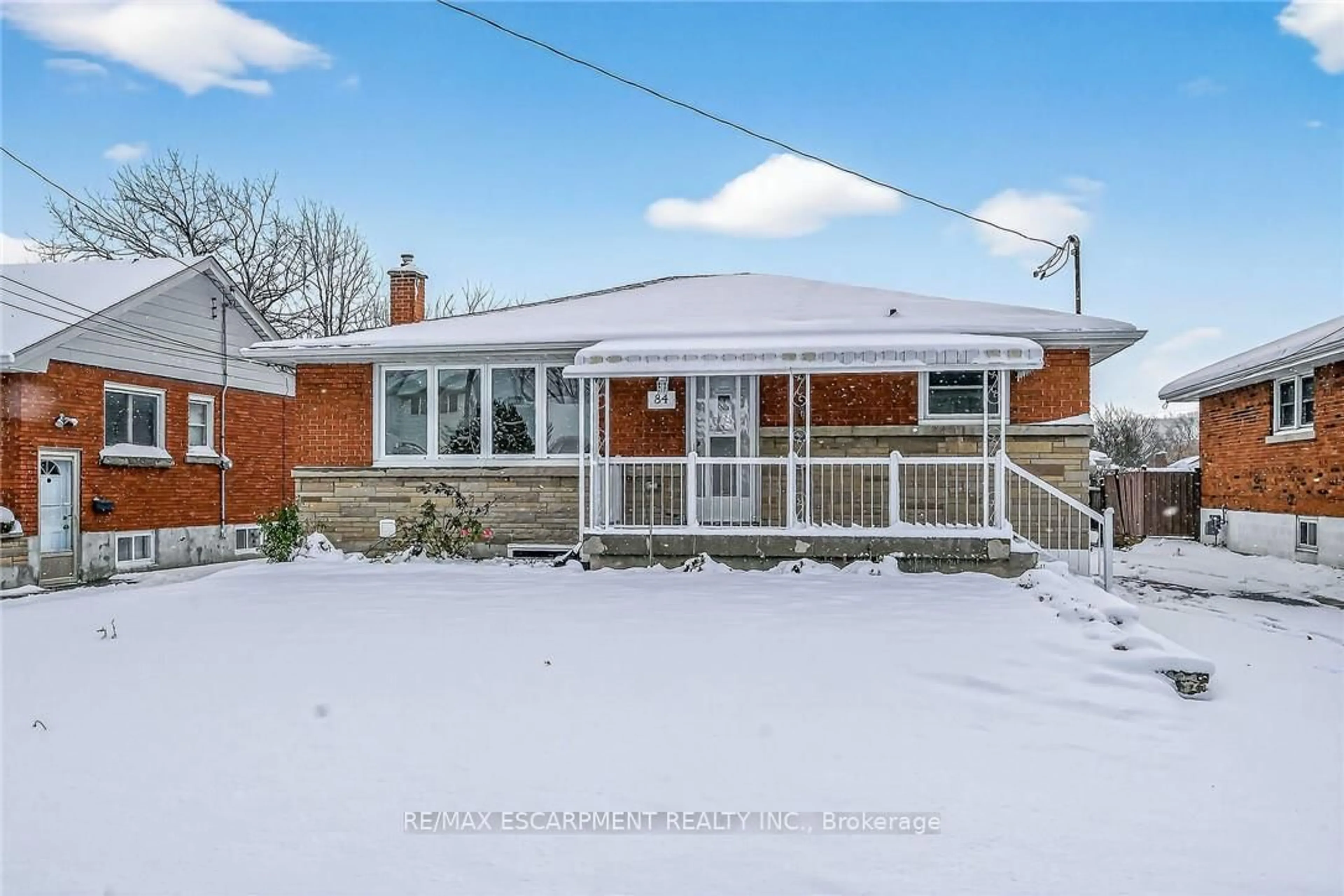 Home with brick exterior material, street for 84 Blanmora Dr, Hamilton Ontario L8G 2A8