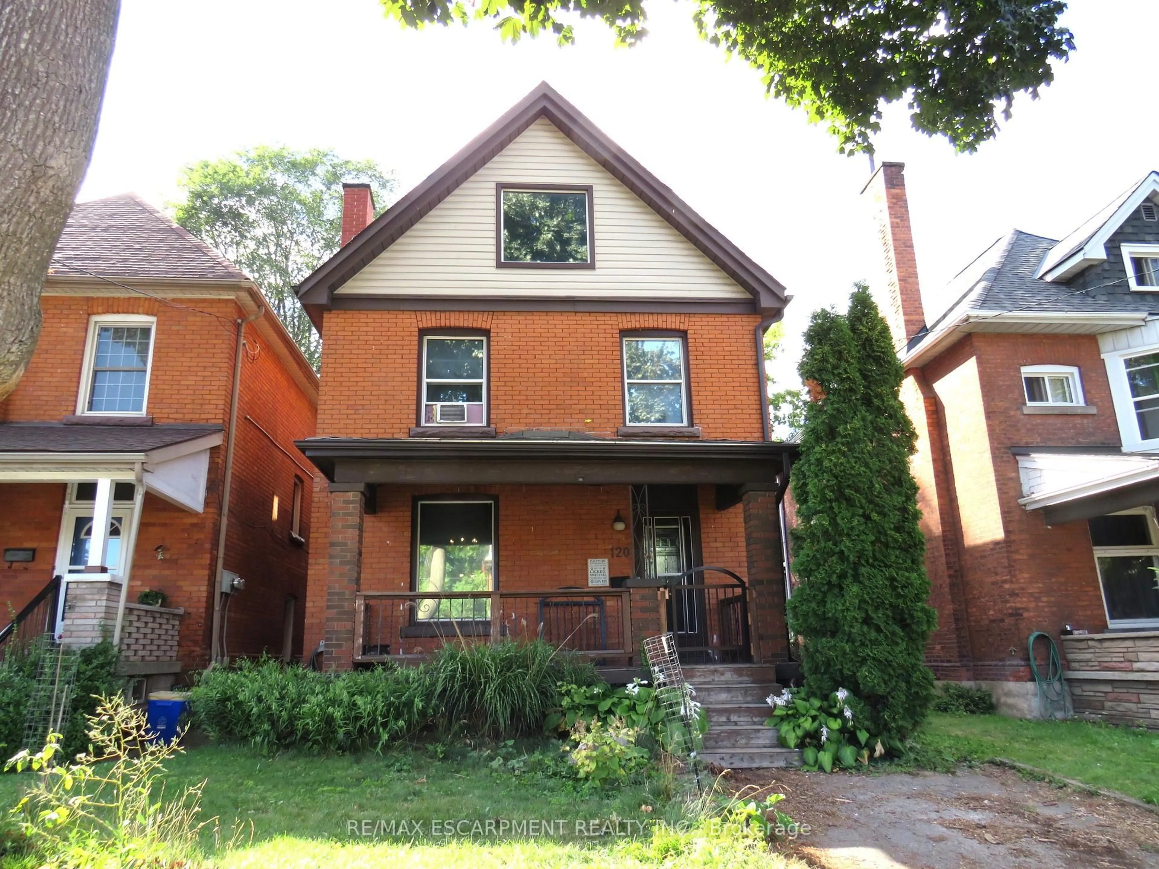 Home with brick exterior material, street for 120 Sanford Ave, Hamilton Ontario L8M 2G8