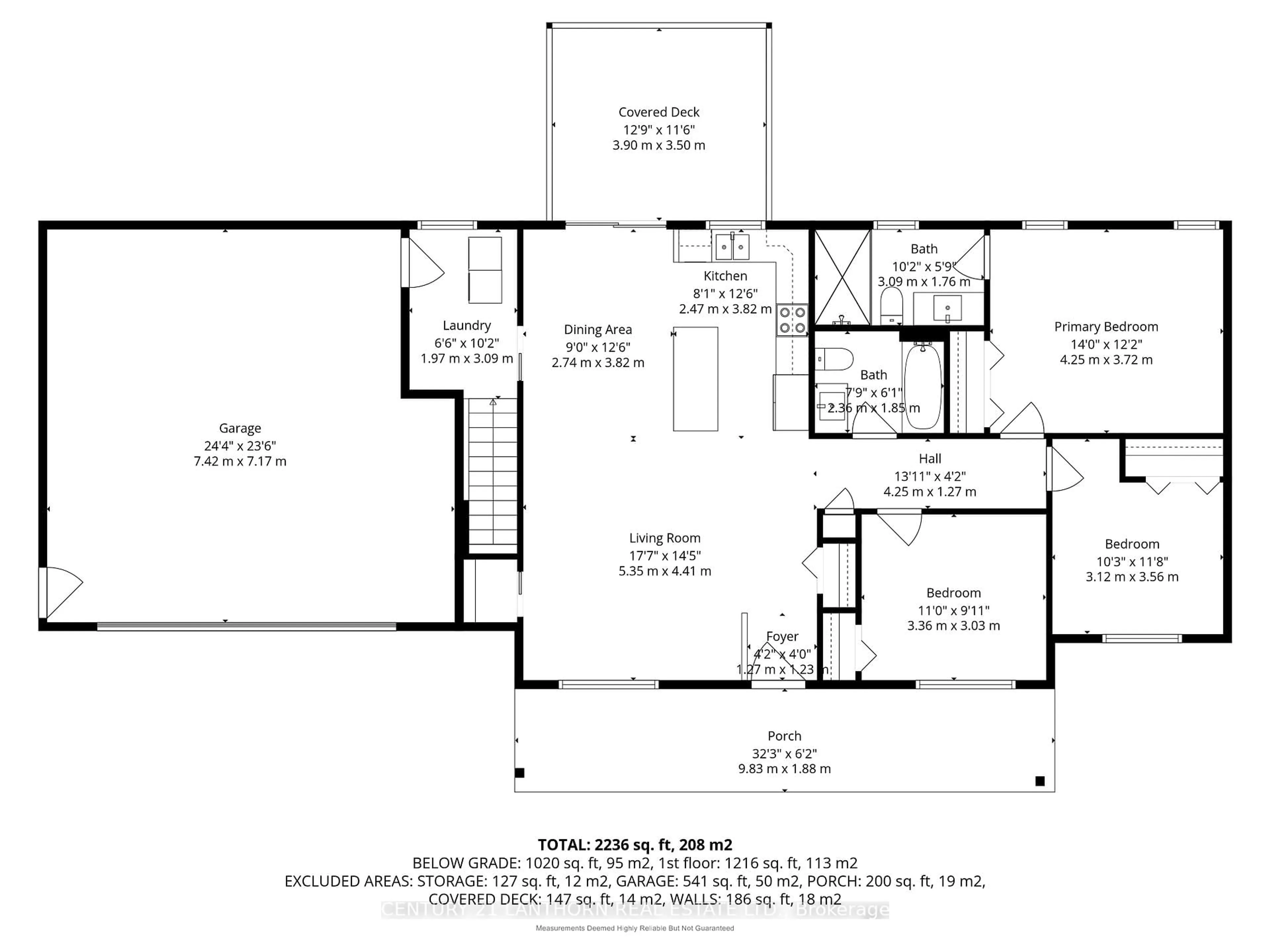 Floor plan for 1232 County Road 7, Prince Edward County Ontario K0K 2T0