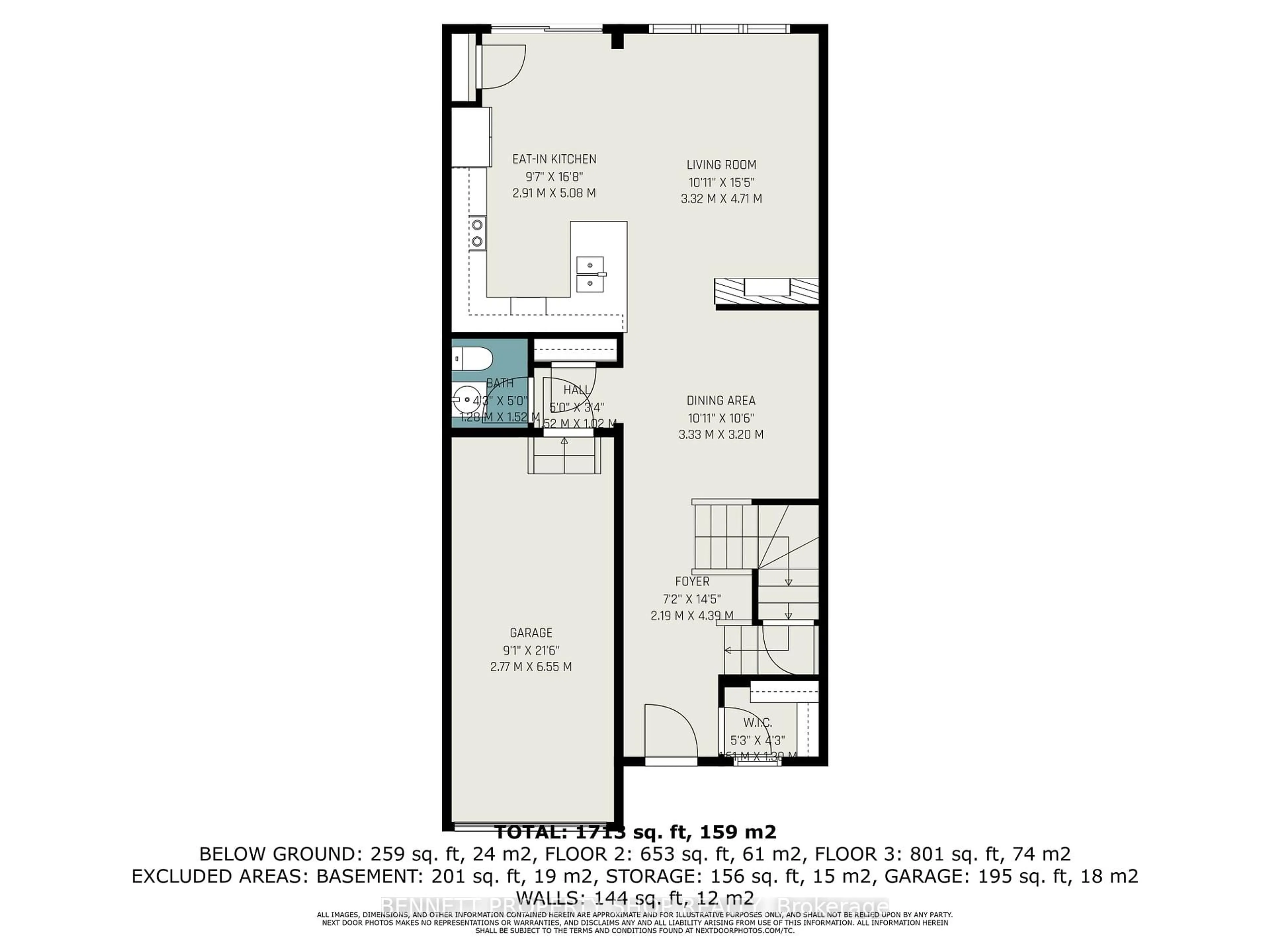 Floor plan for 533 Rye Grass Way, Ottawa Ontario K2J 7A1
