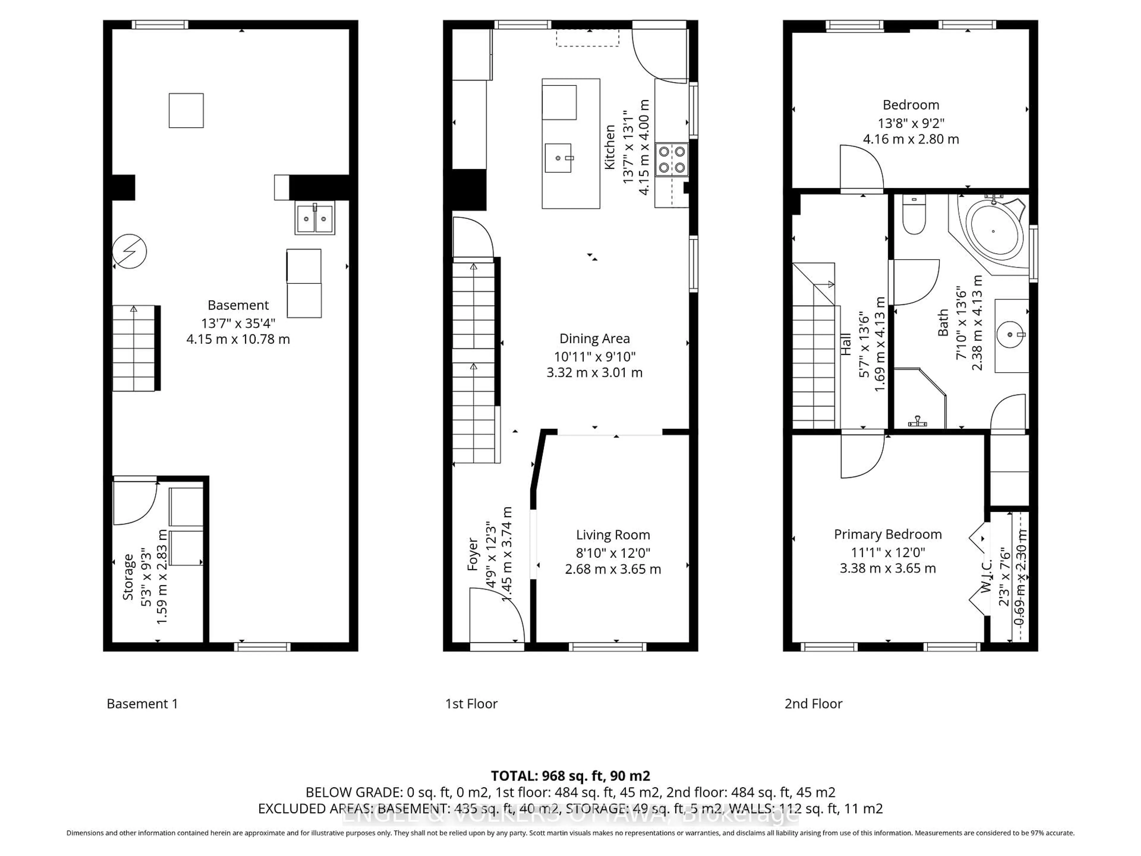 Floor plan for 421 Arlington Ave, Ottawa Ontario K1R 6Z7