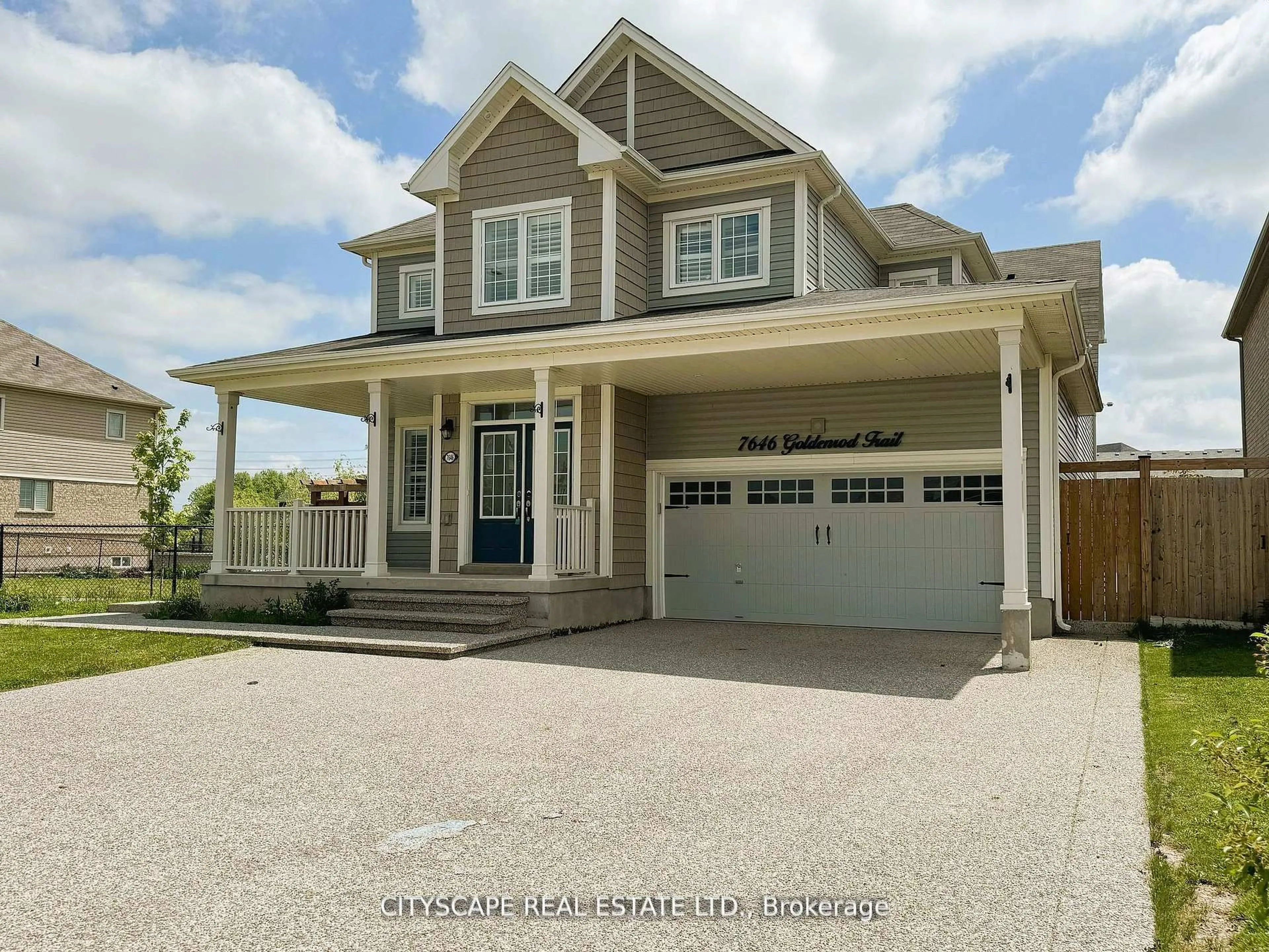 Home with vinyl exterior material, street for 7646 Goldenrod Tr, Niagara Falls Ontario L2H 0K4
