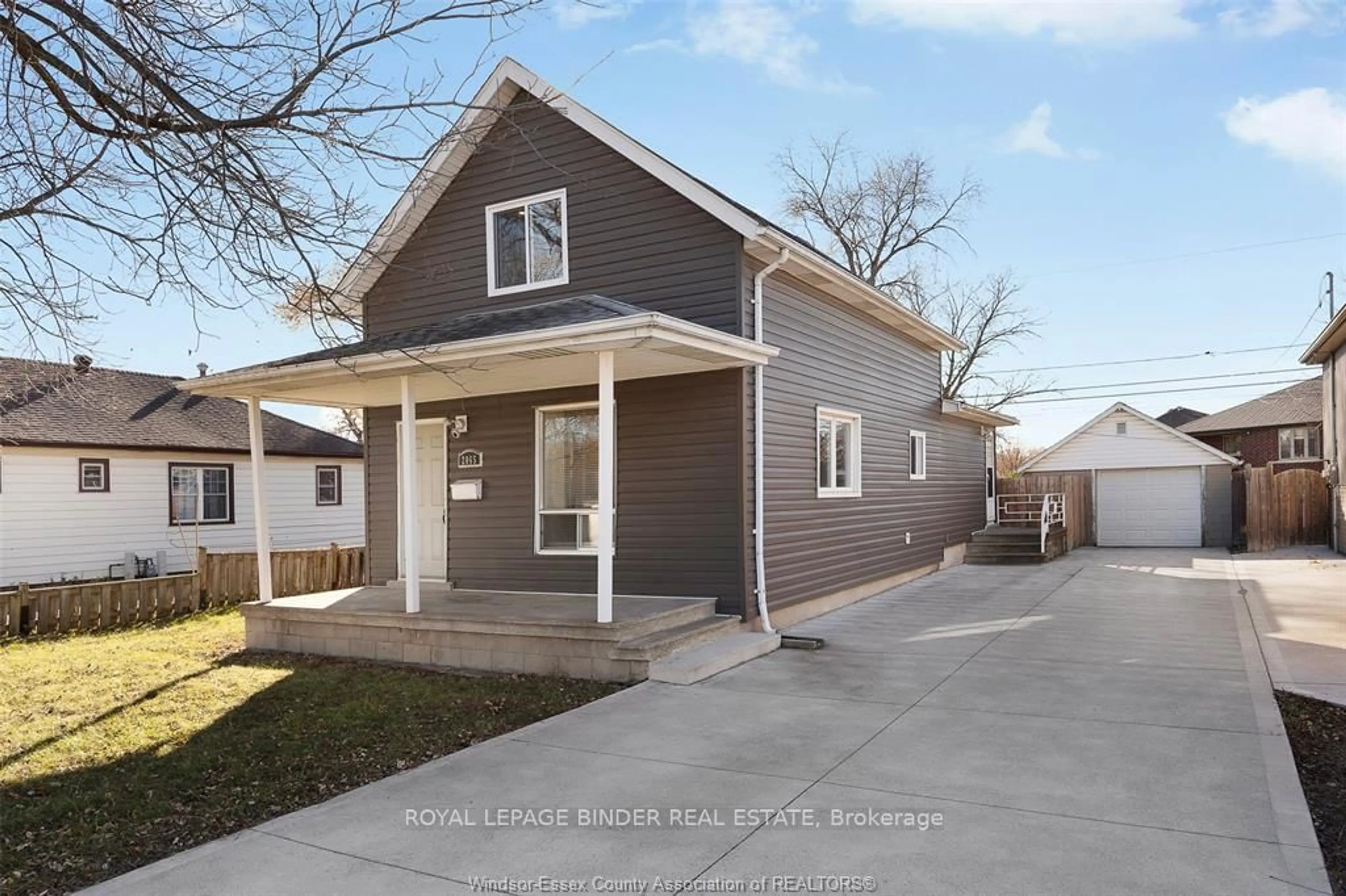 Home with vinyl exterior material, street for 2065 Dominion Blvd, Windsor Ontario N9B 3H8