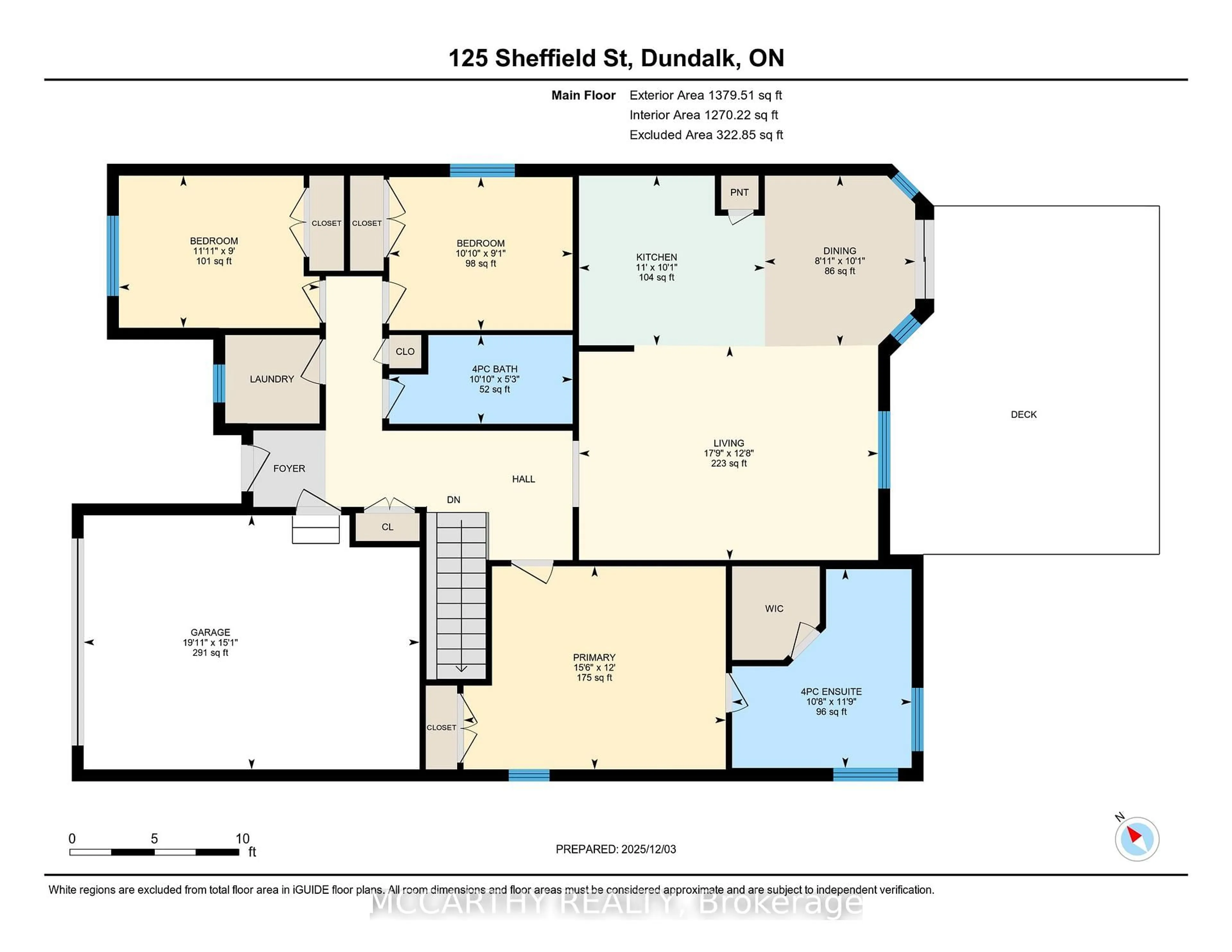 Floor plan for 125 Sheffield St, Southgate Ontario N0C 1B0