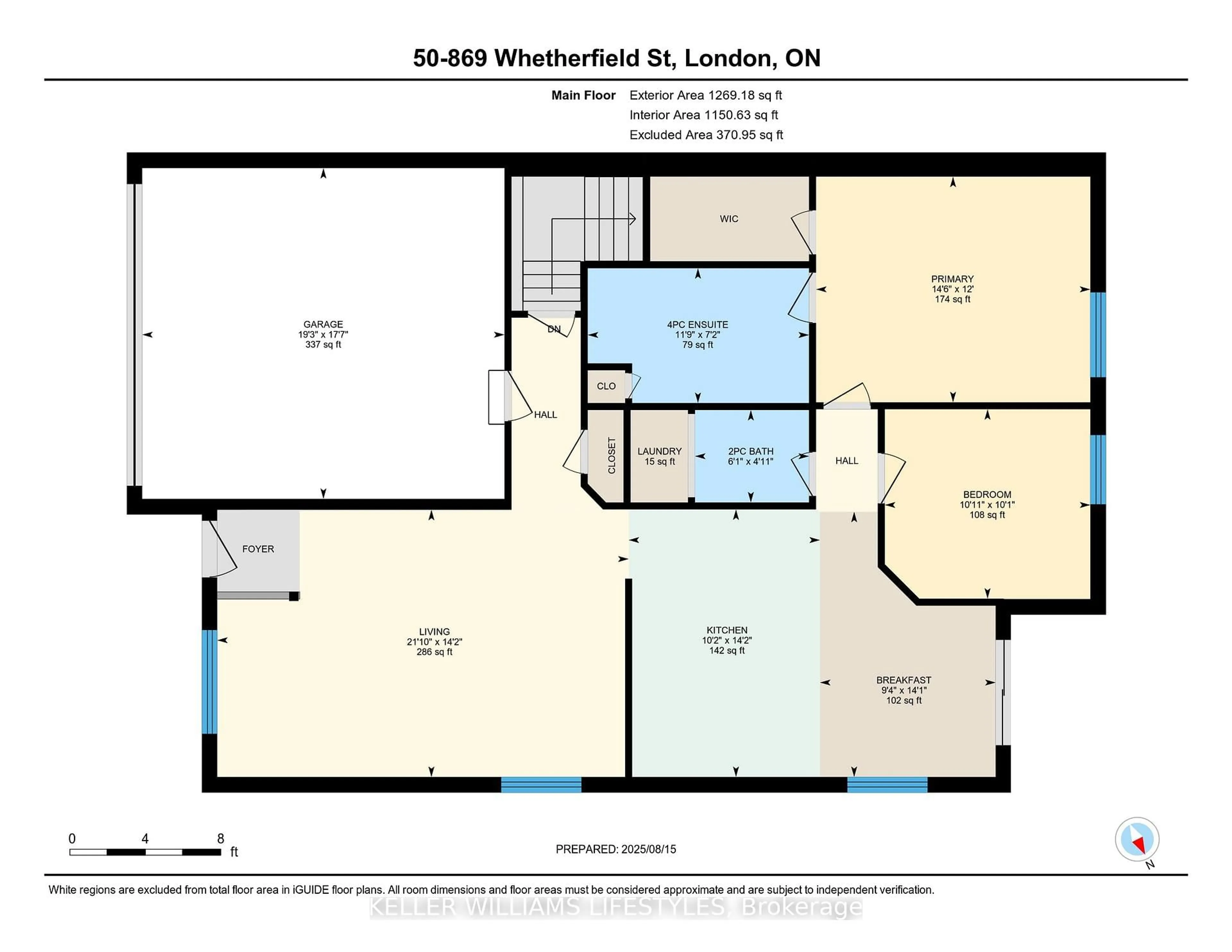 Floor plan for 869 Whetherfield St #50, London North Ontario N6H 0A2