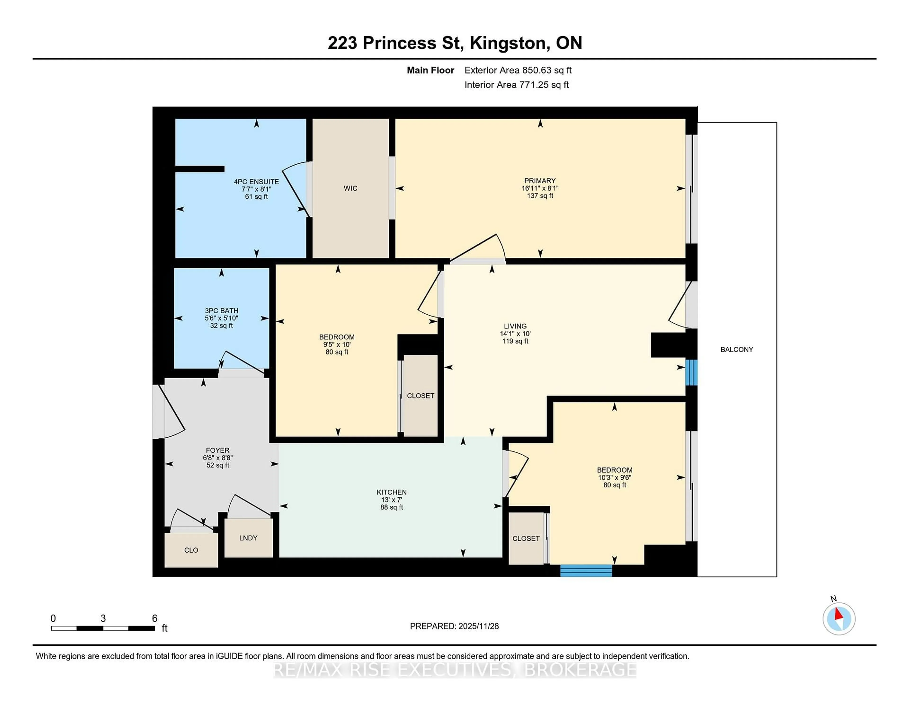 Floor plan for 223 Princess St #702, Kingston Ontario K7L 1B3