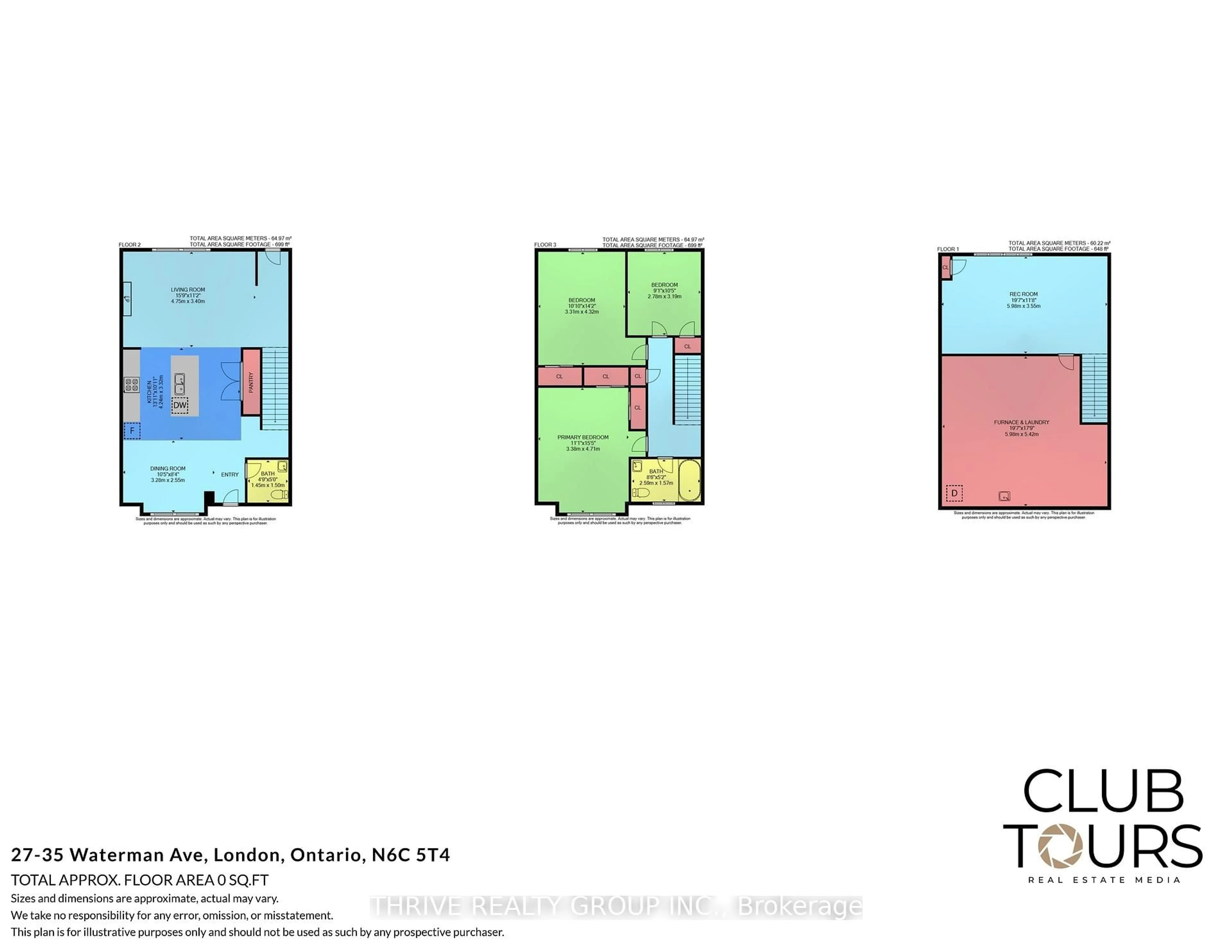 Floor plan for 35 Waterman Ave #27, London South Ontario N6C 5T3
