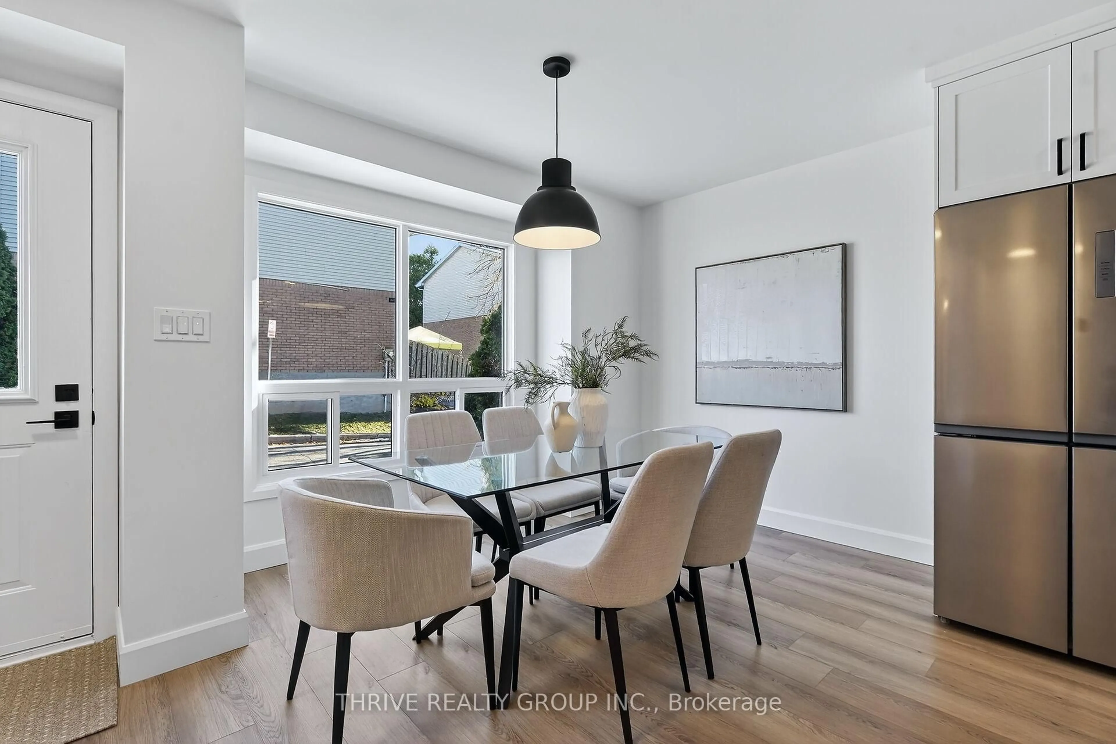 Dining room, wood/laminate floor for 35 Waterman Ave #27, London South Ontario N6C 5T3