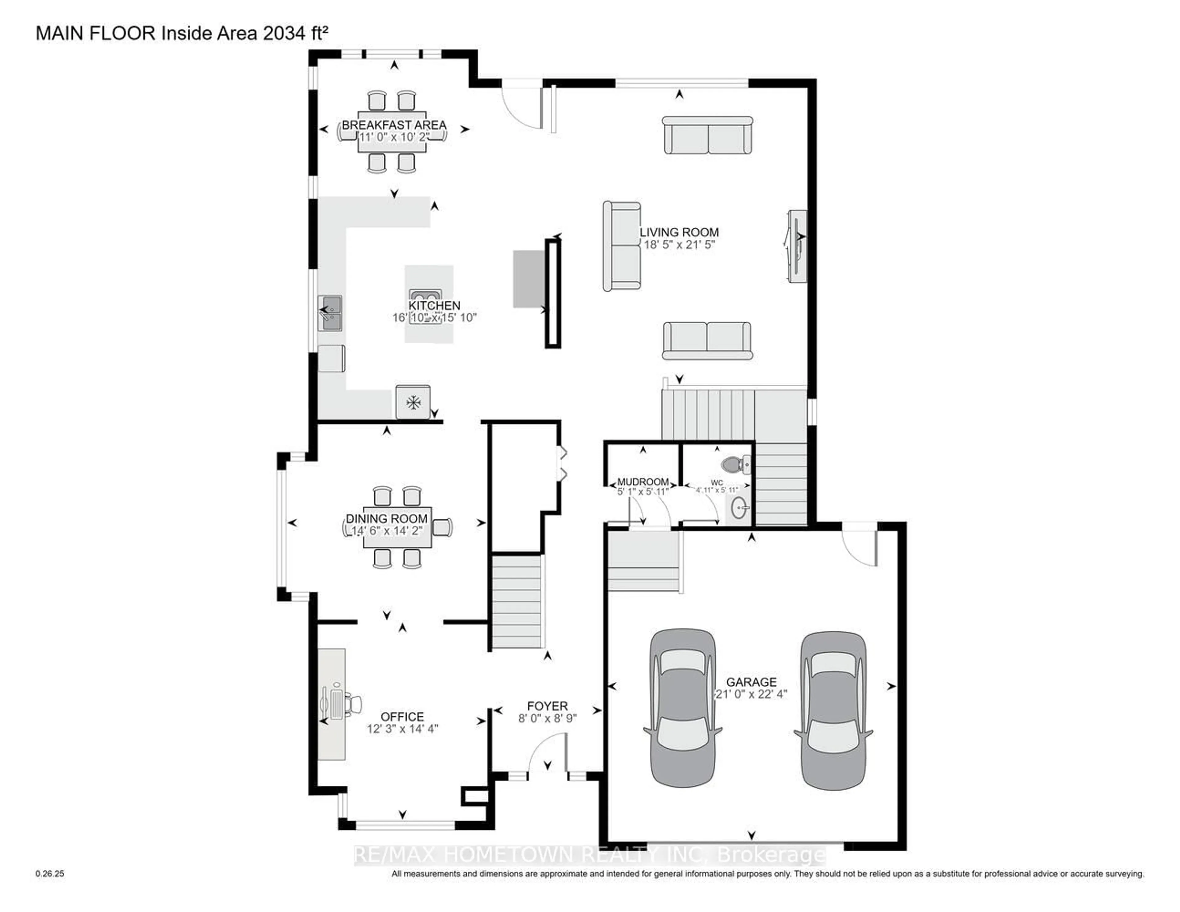 Floor plan for 1337 Cuthbertson Ave, Brockville Ontario K6V 6Y2