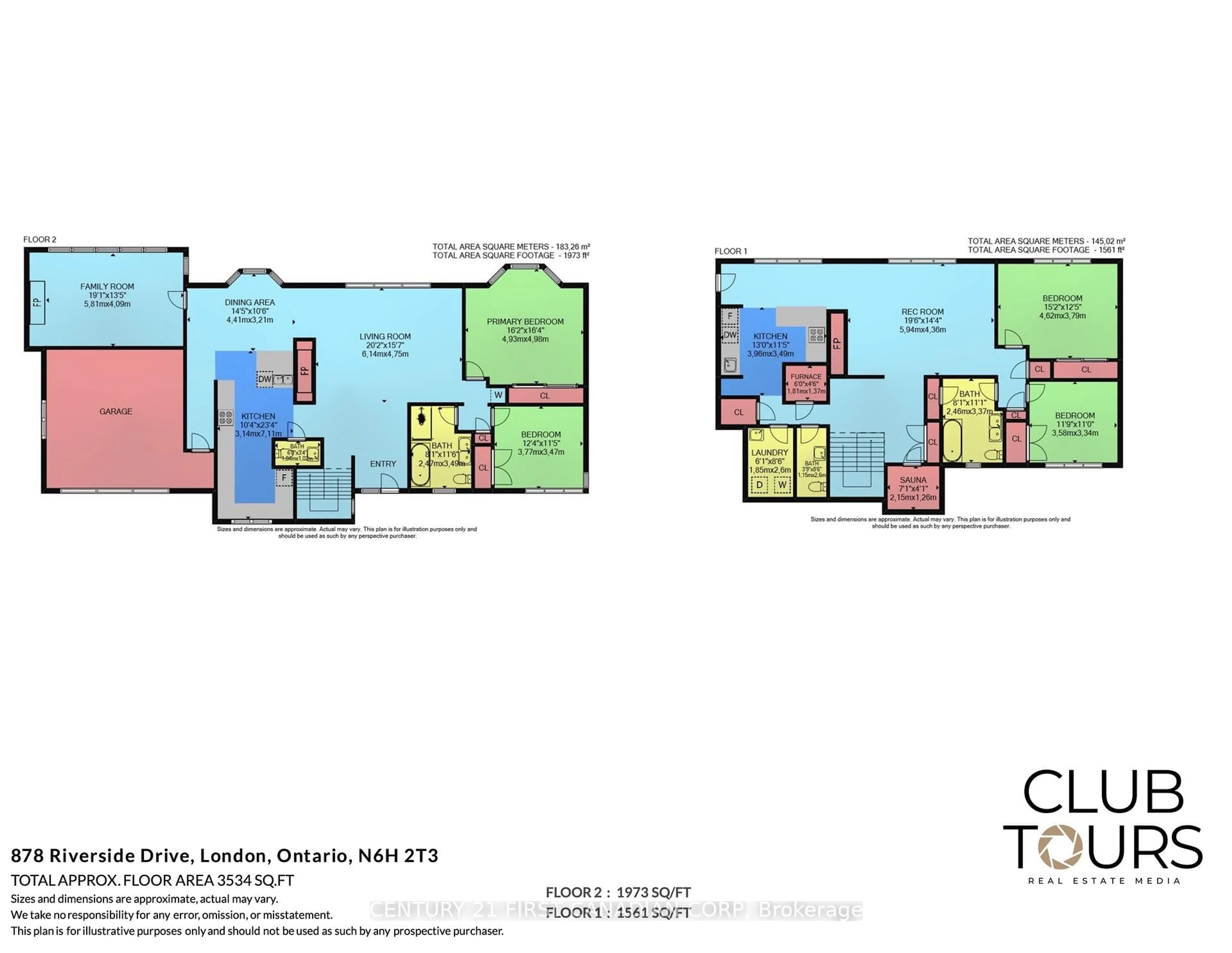 Floor plan for 878 Riverside Dr, London North Ontario N6H 2T3