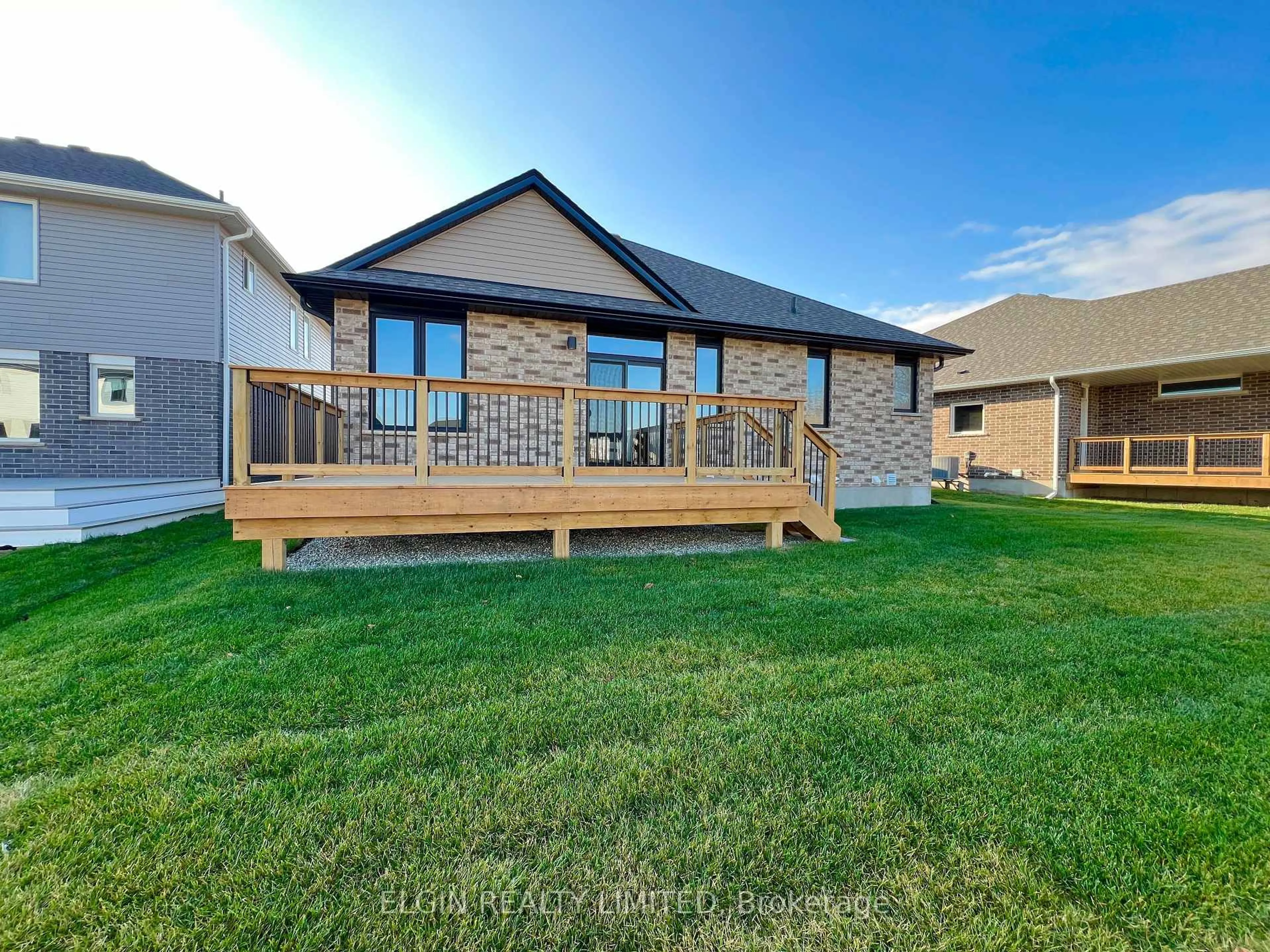 A pic from outside/outdoor area/front of a property/back of a property/a pic from drone, water/lake/river/ocean view for 9 Dunning Way, St. Thomas Ontario N5R 0P7