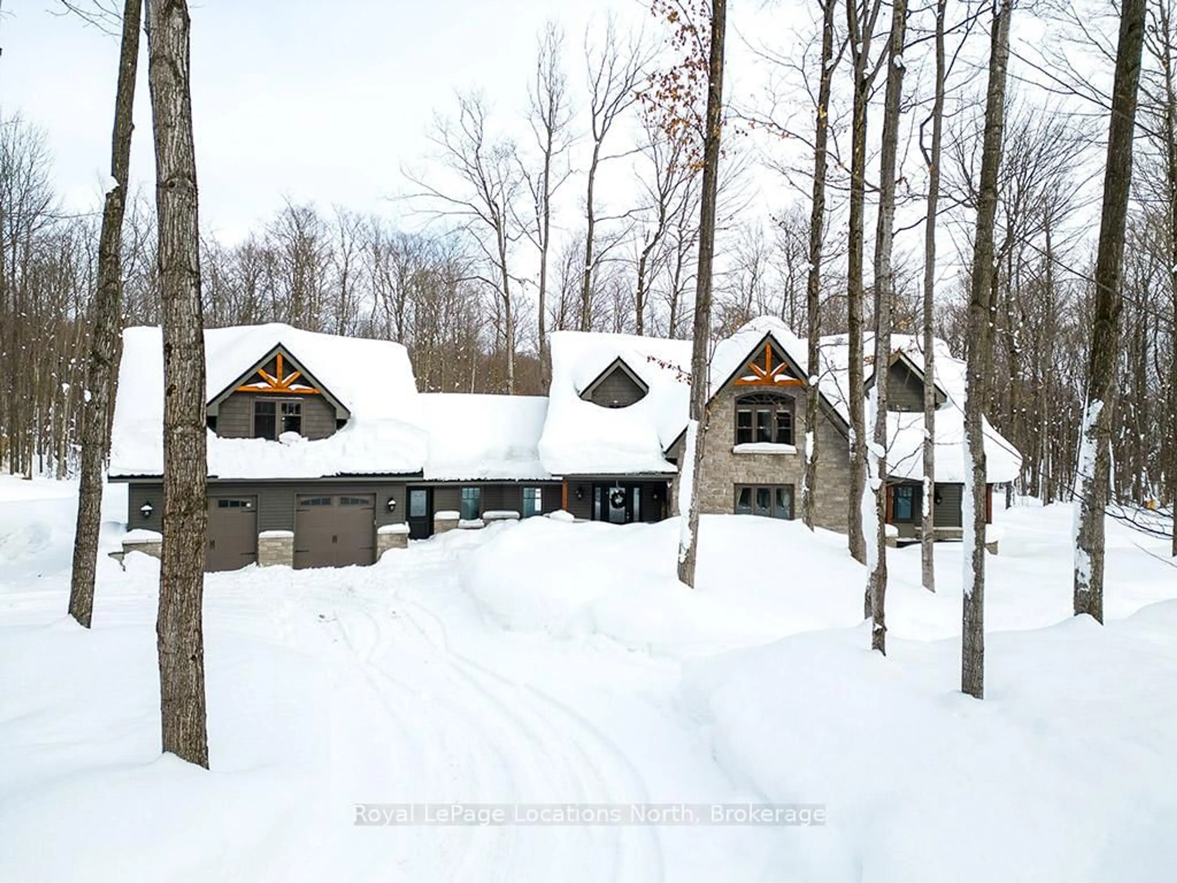 A pic from outside/outdoor area/front of a property/back of a property/a pic from drone, mountain view for 058151 12TH Line, Meaford Ontario N4L 1W5