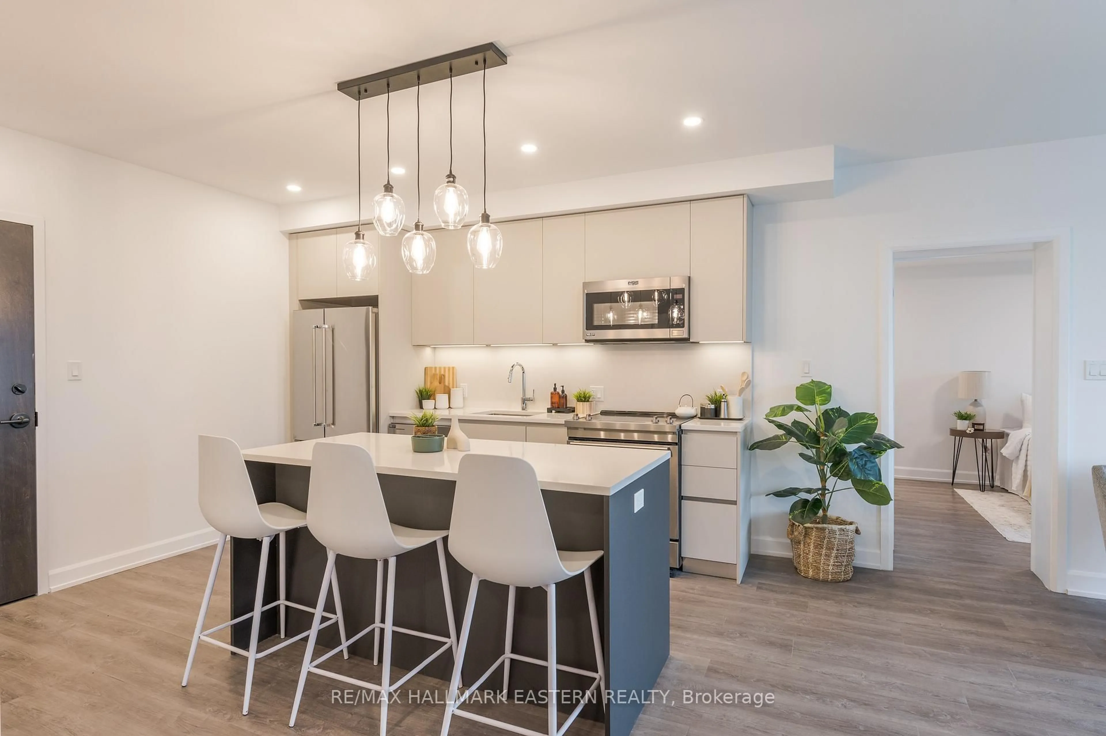 Open concept kitchen, unknown for 195 Hunter St #505, Peterborough Ontario K9H 0K6