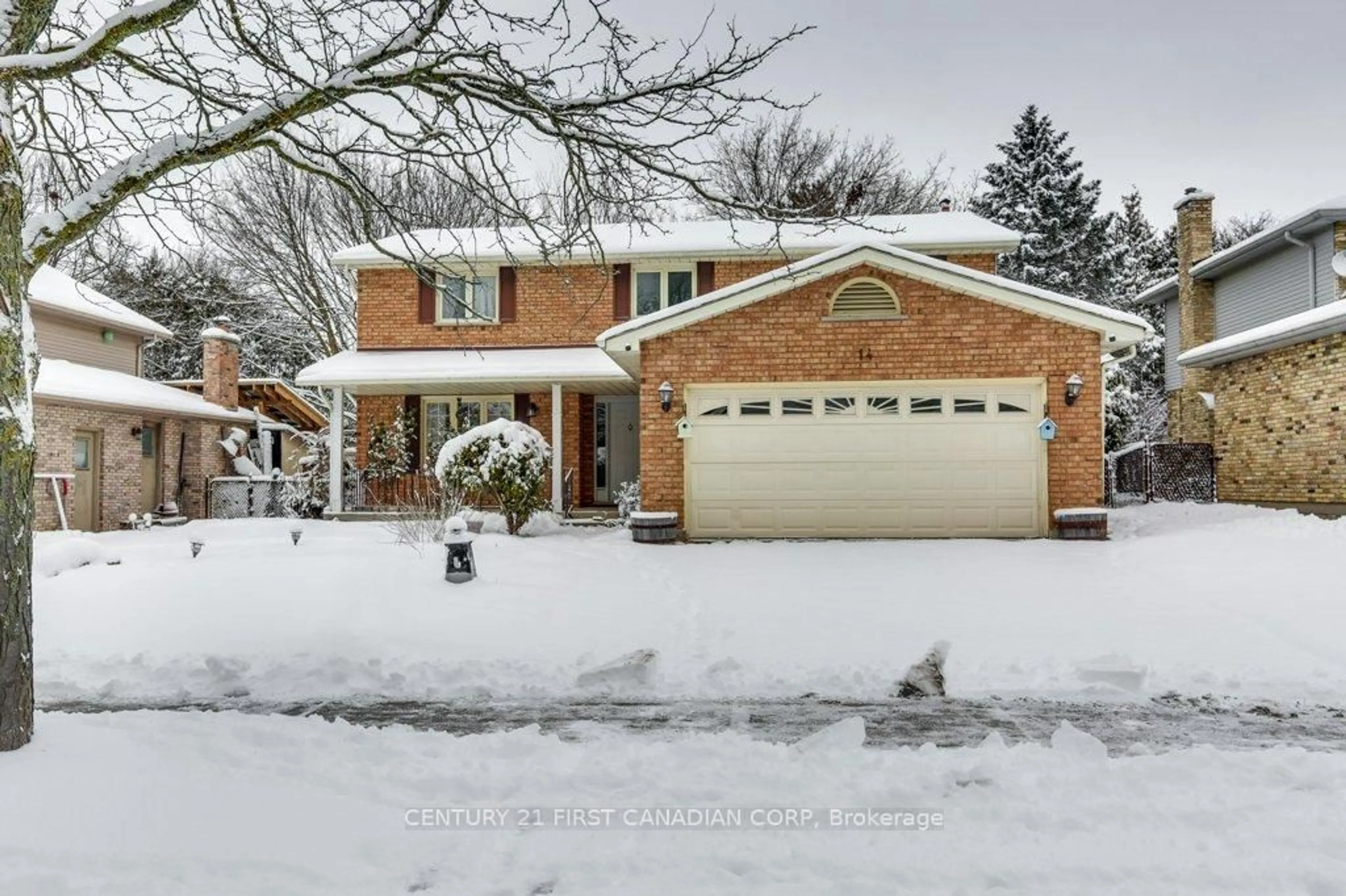 Home with brick exterior material, street for 14 Donnybrook Rd, London North Ontario N5X 3C8