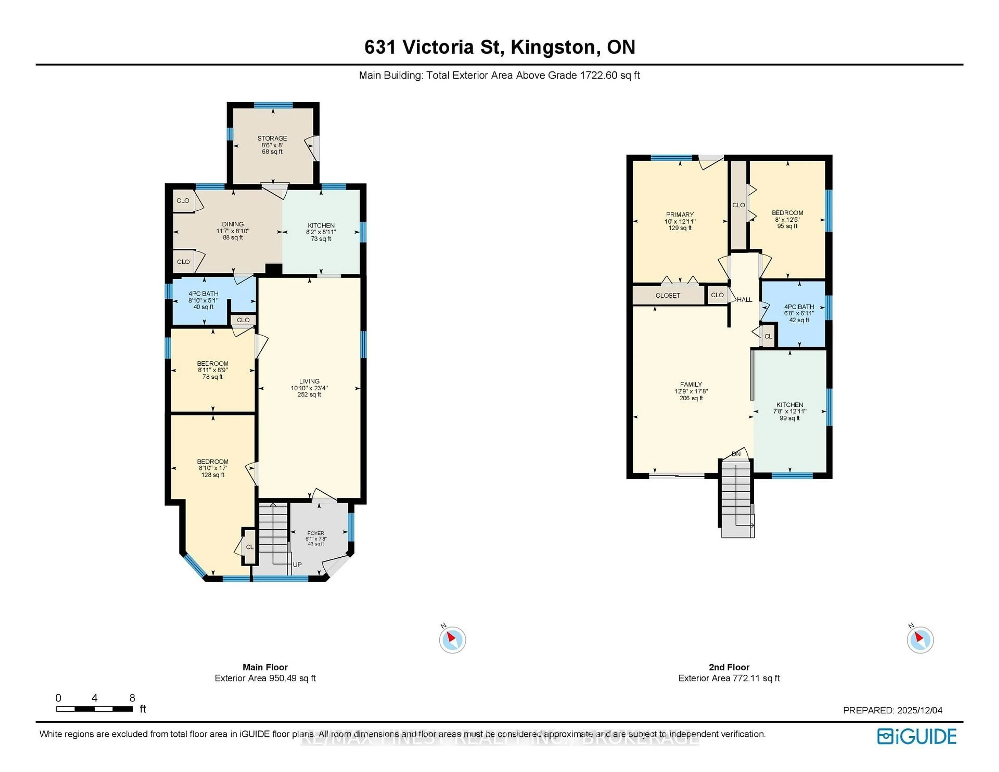 Floor plan for 631 Victoria St, Kingston Ontario K7K 4S3