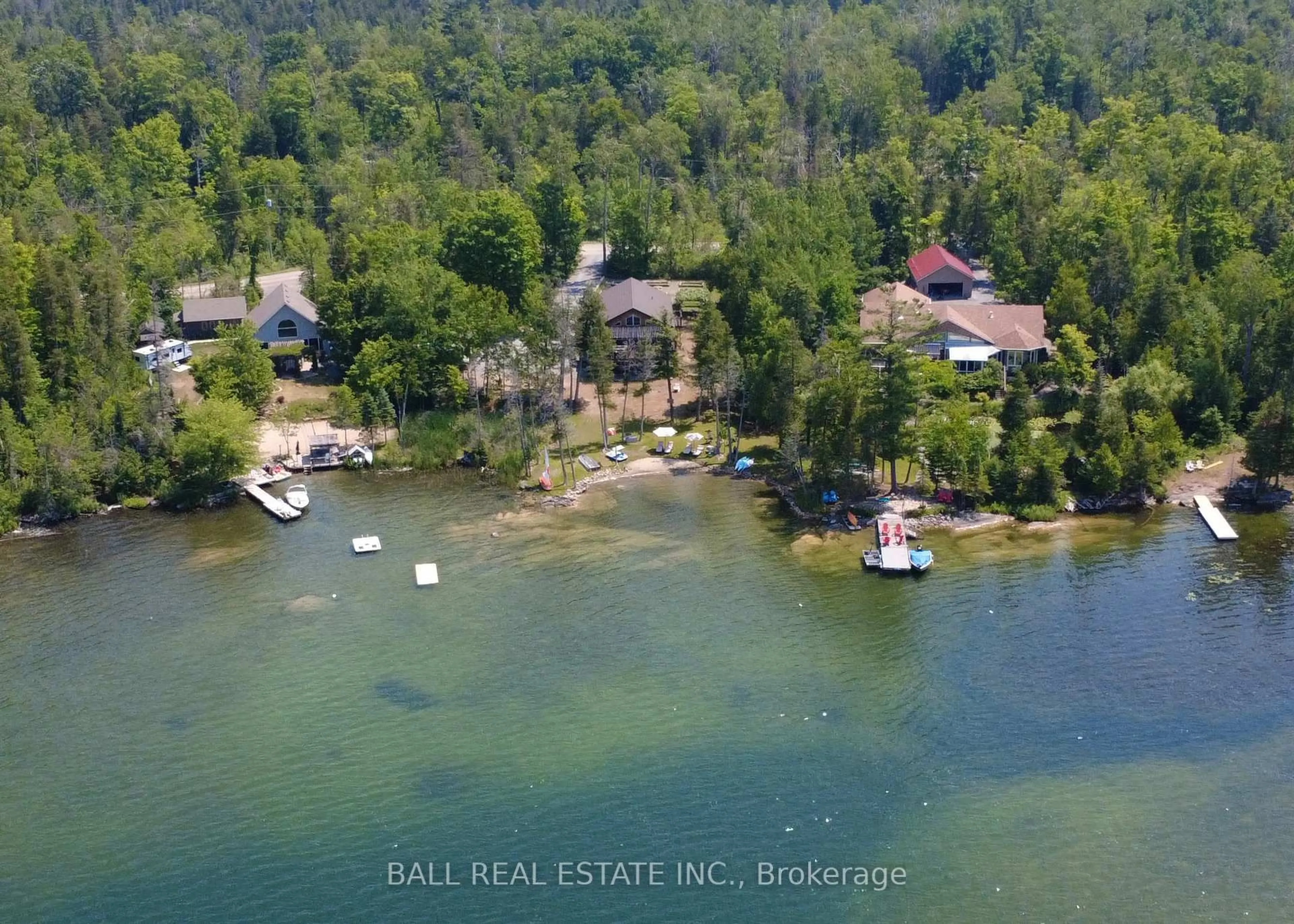 A pic from outside/outdoor area/front of a property/back of a property/a pic from drone, water/lake/river/ocean view for 154 JULIAN LAKE Rd, North Kawartha Ontario K0L 3E0