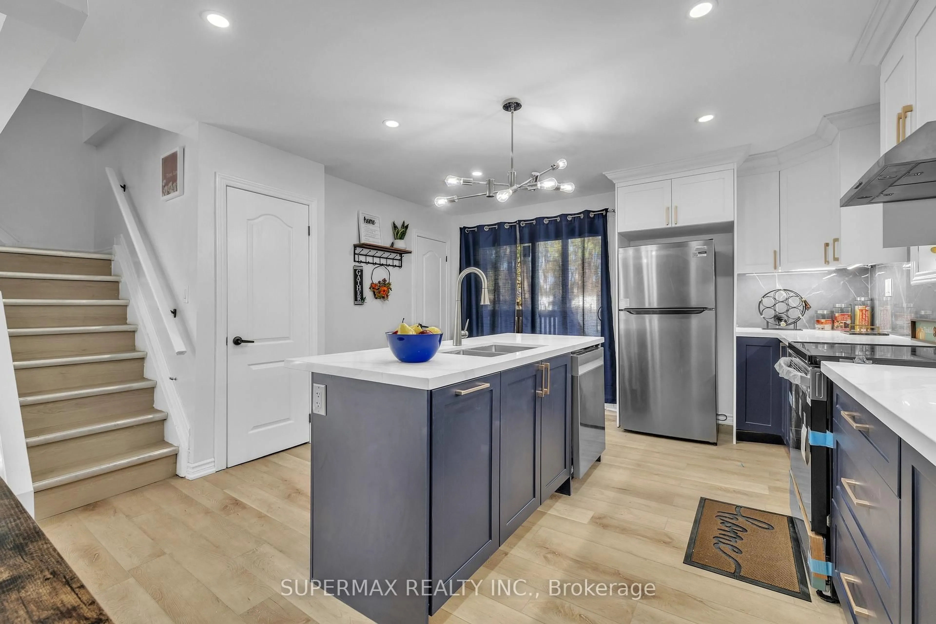 Open concept kitchen, ceramic/tile floor for 156 Brisbin St, London East Ontario N5Z 2M1