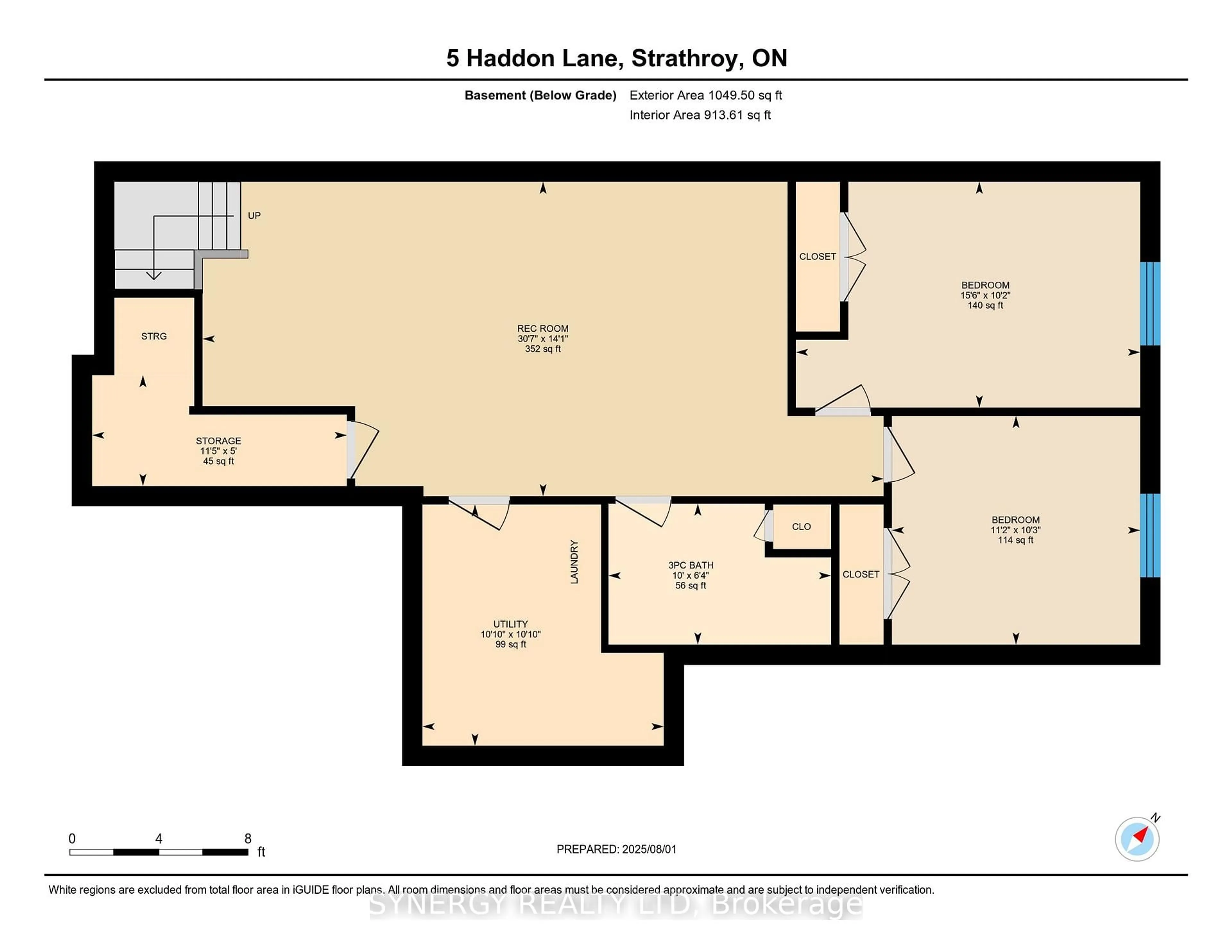 Floor plan for 5 Haddon Lane, Strathroy-Caradoc Ontario N7G 0B9