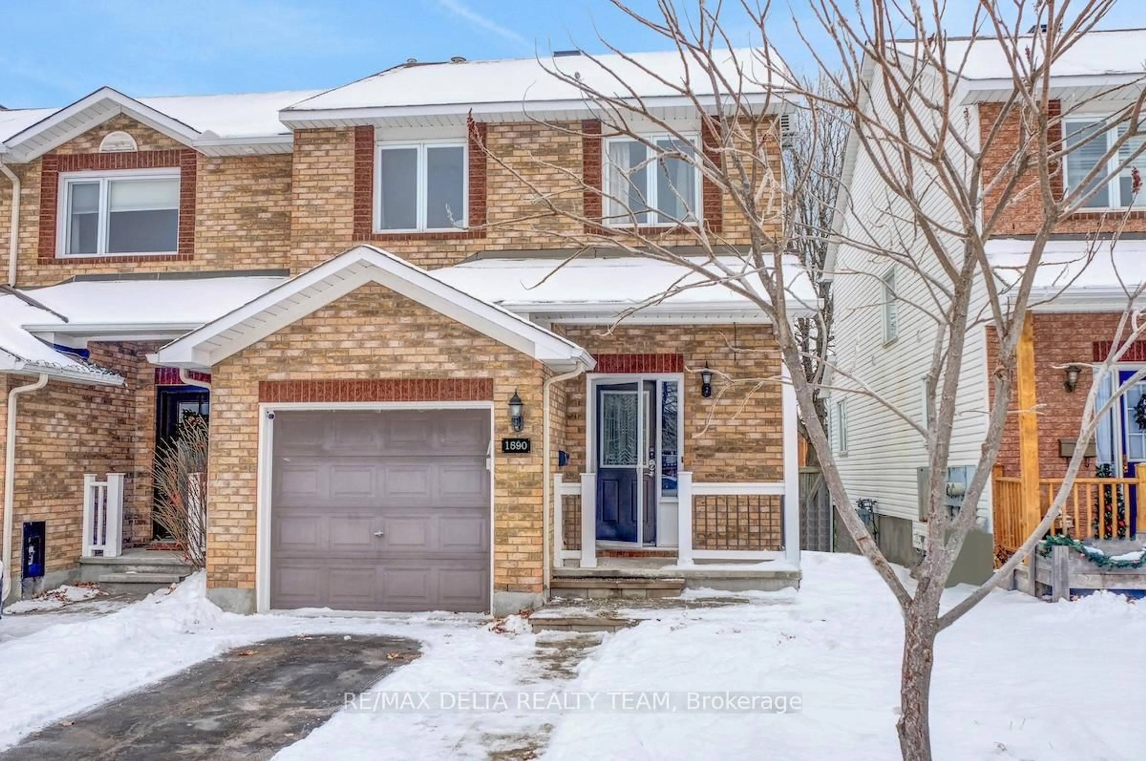 Home with brick exterior material, street for 1590 Cedar Mills Rd, Orleans Ontario K1C 7M1
