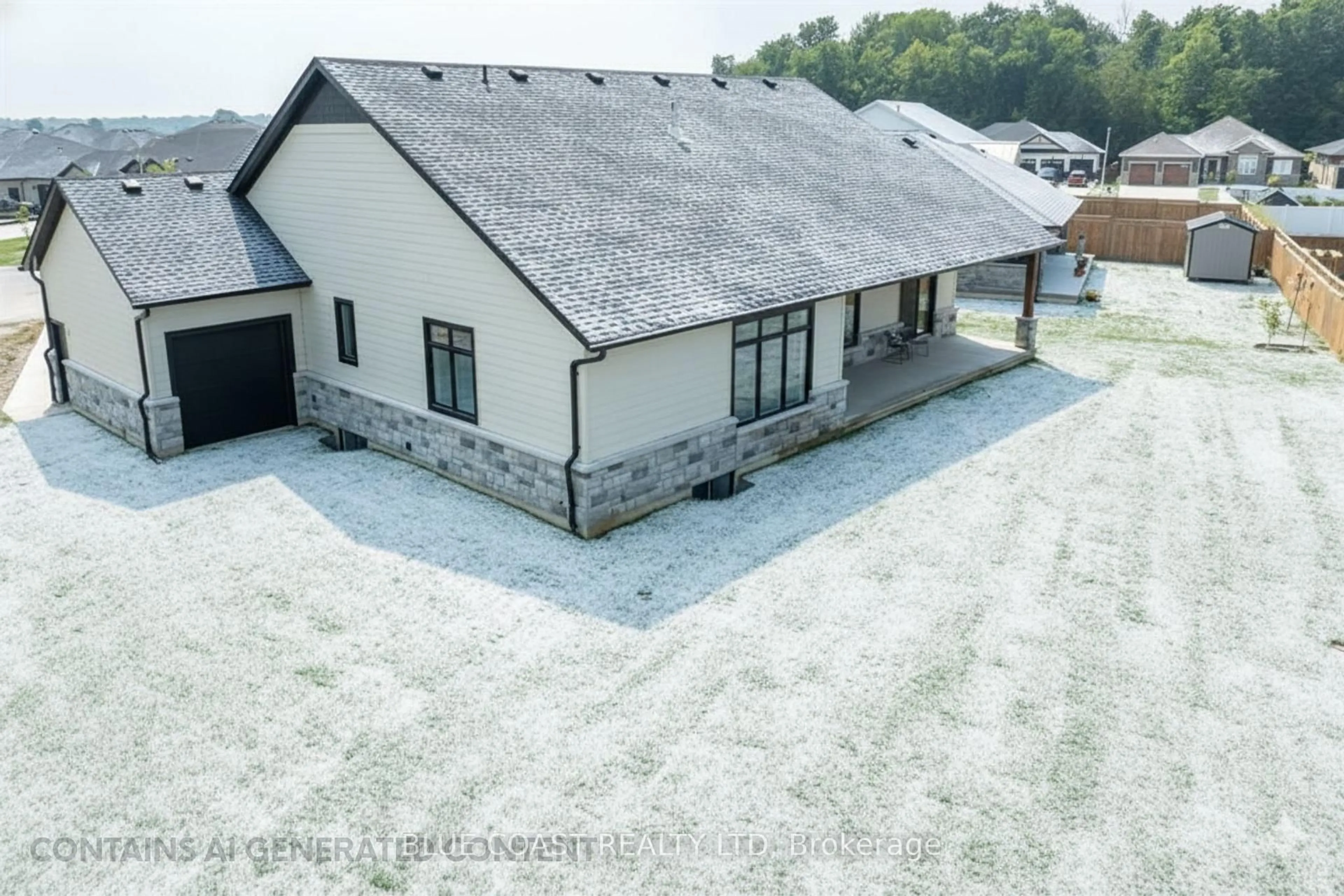 A pic from outside/outdoor area/front of a property/back of a property/a pic from drone, building for 6755 Griffin Dr, Plympton-Wyoming Ontario N0N 1E0