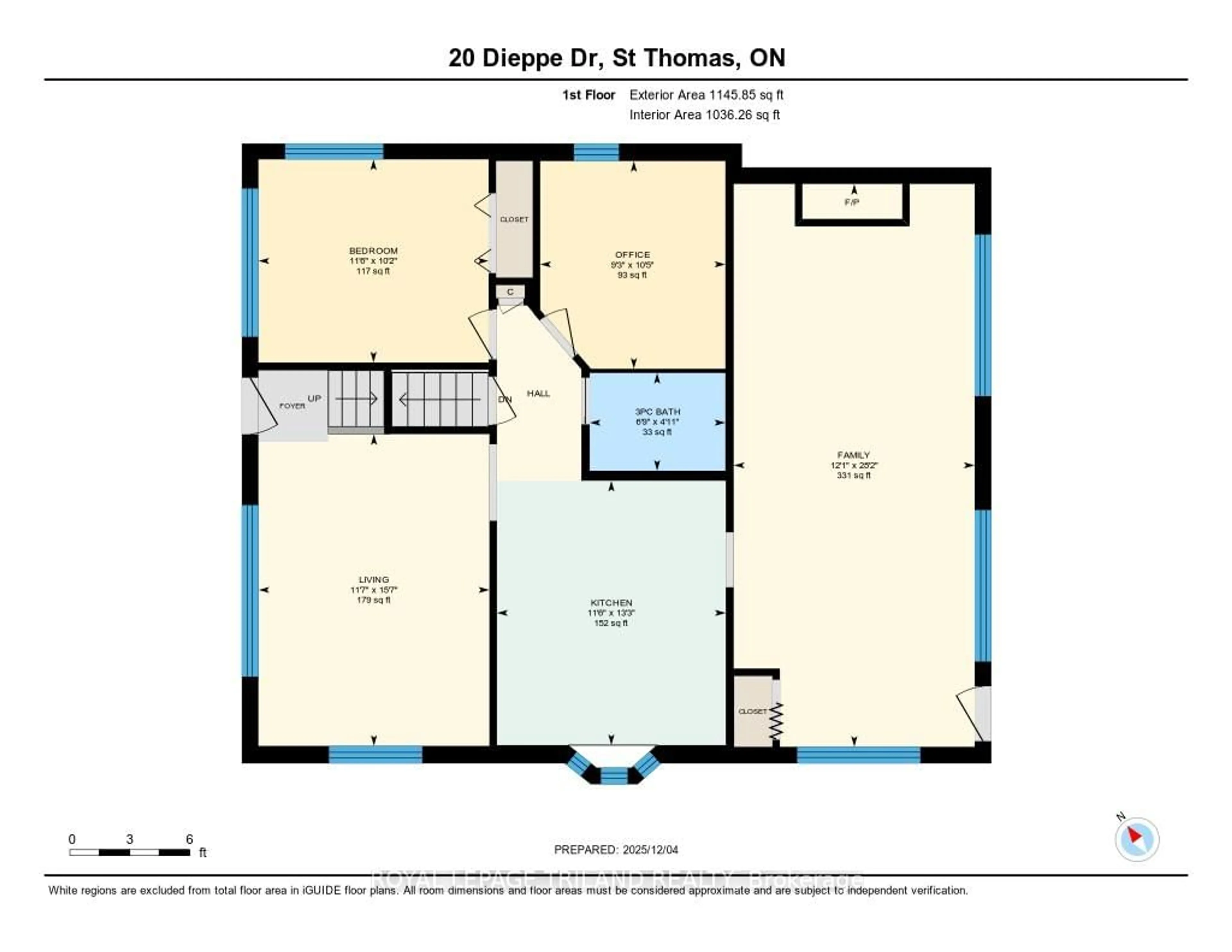 Floor plan for 20 Dieppe Dr, St. Thomas Ontario N5R 4G7