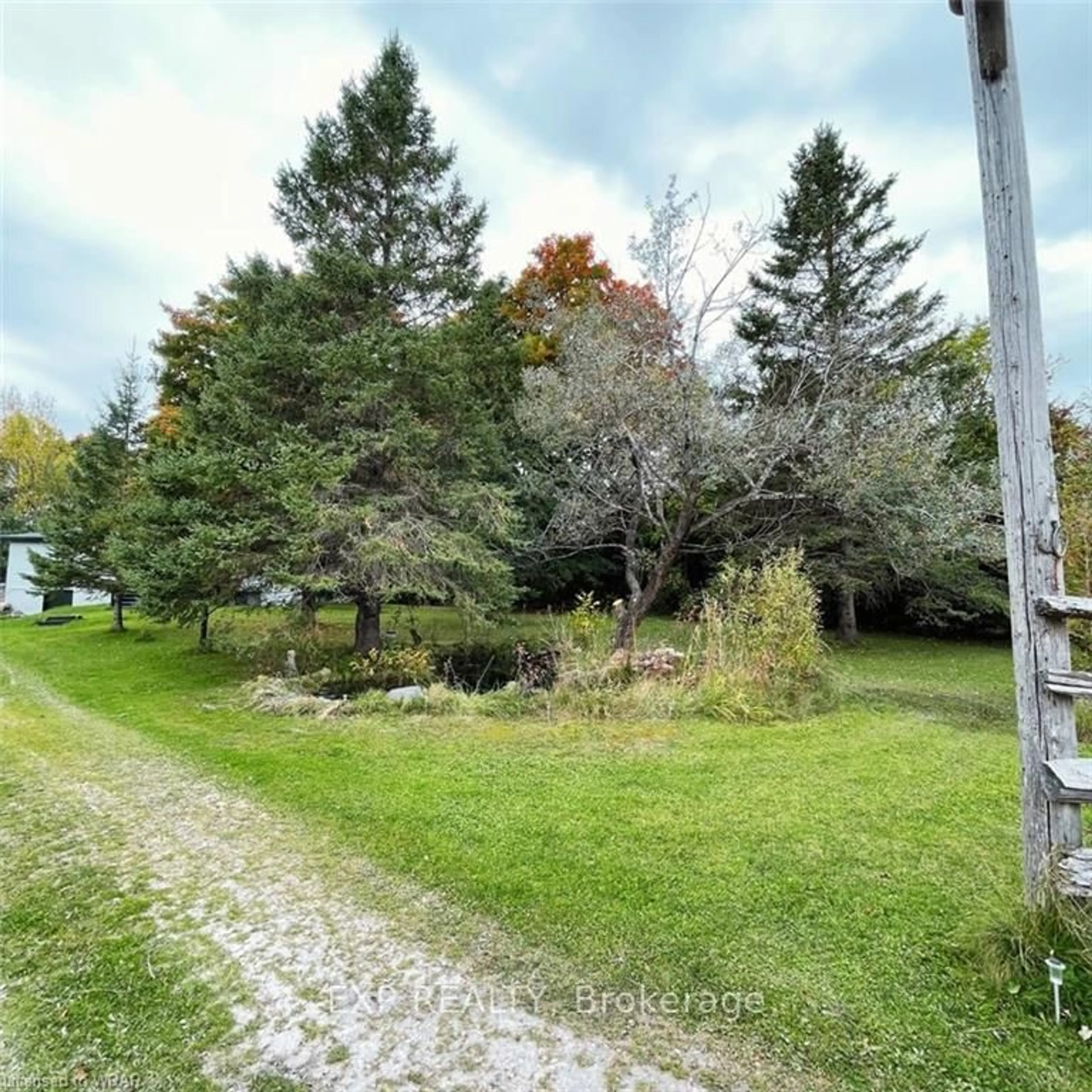 A pic from outside/outdoor area/front of a property/back of a property/a pic from drone, forest/trees view for 813016 East Back Line, Grey Highlands Ontario N0C 1L0
