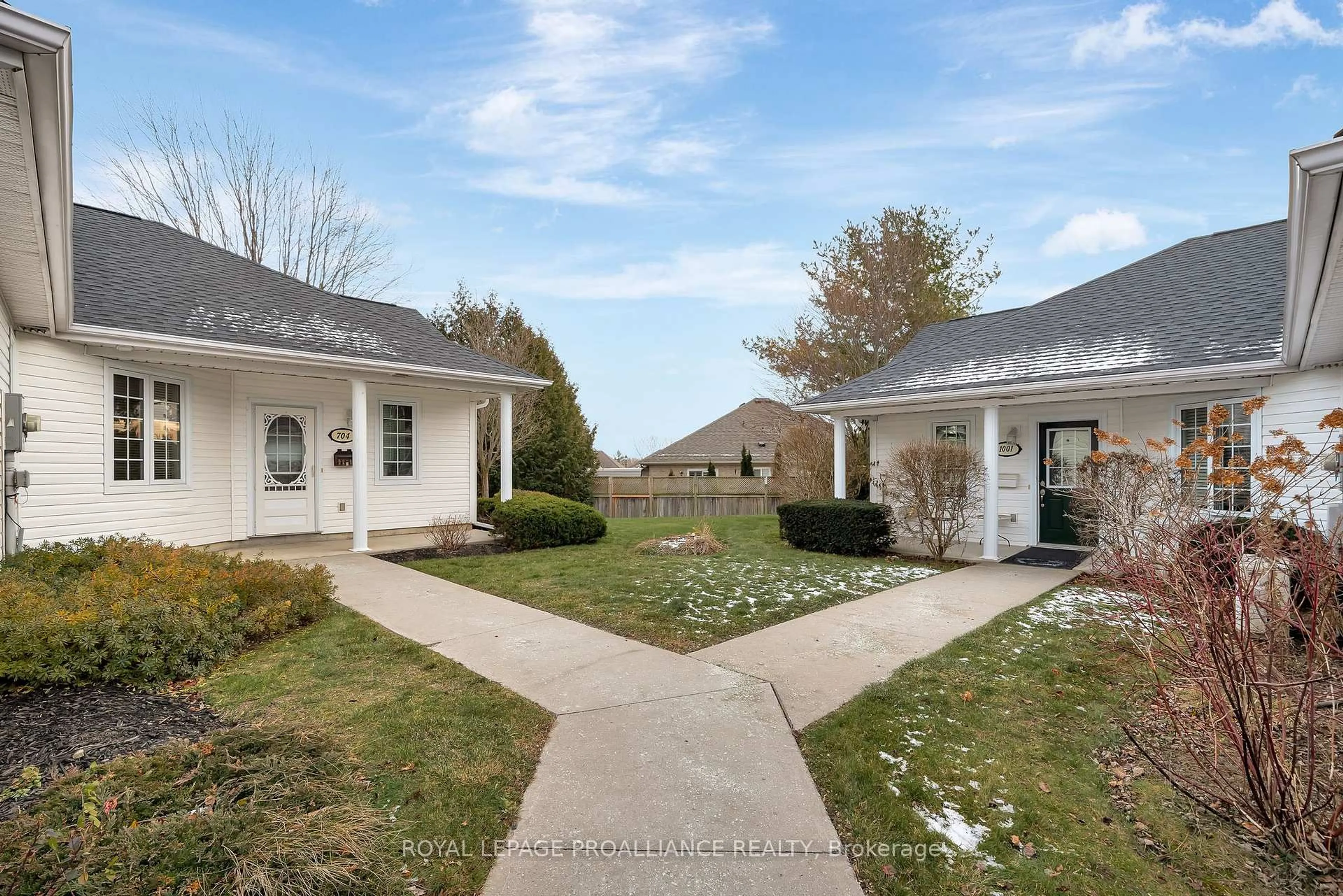 A pic from outside/outdoor area/front of a property/back of a property/a pic from drone, street for 1055 Birchwood Tr #704, Cobourg Ontario K9A 5Y2