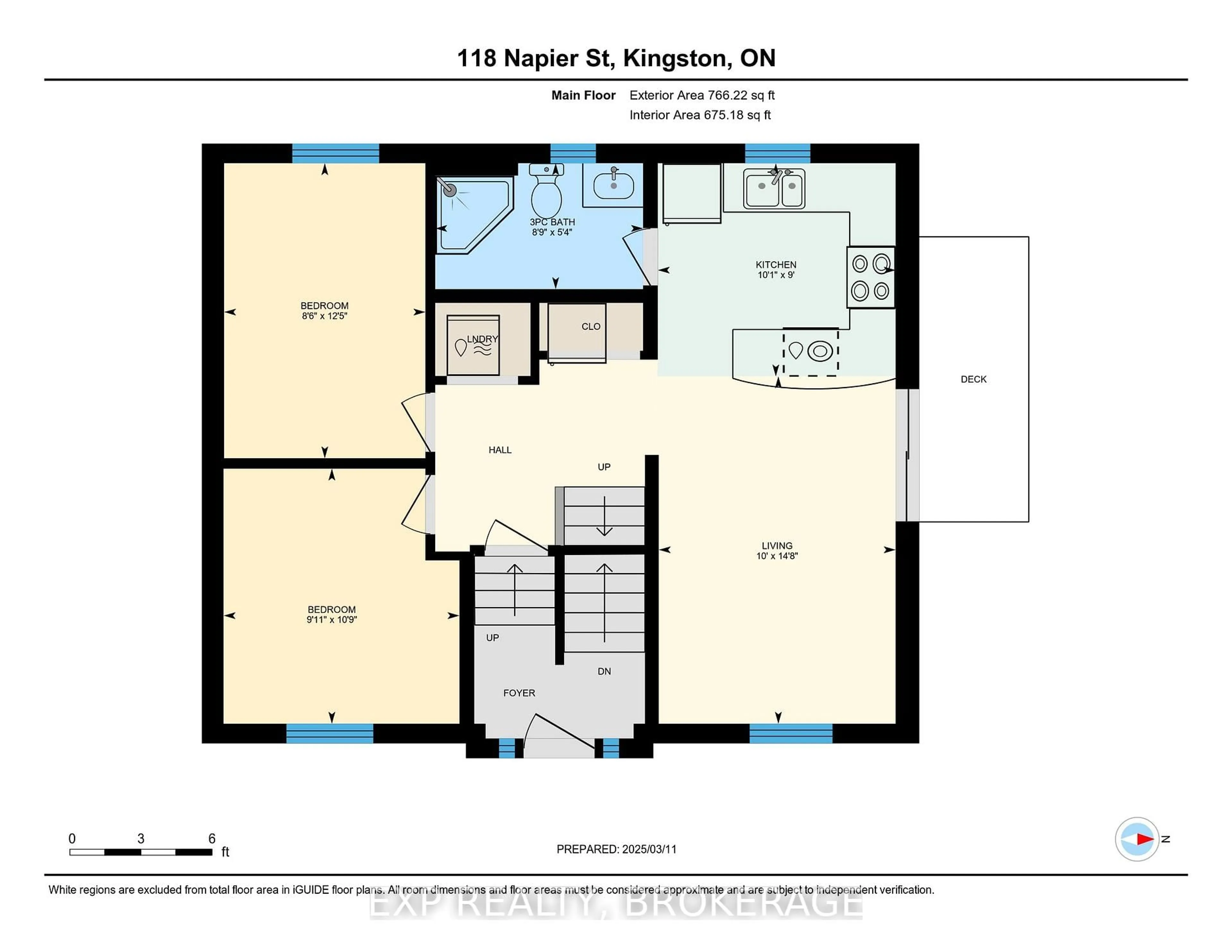 Floor plan for 118 Napier St, Kingston Ontario K7L 0B5