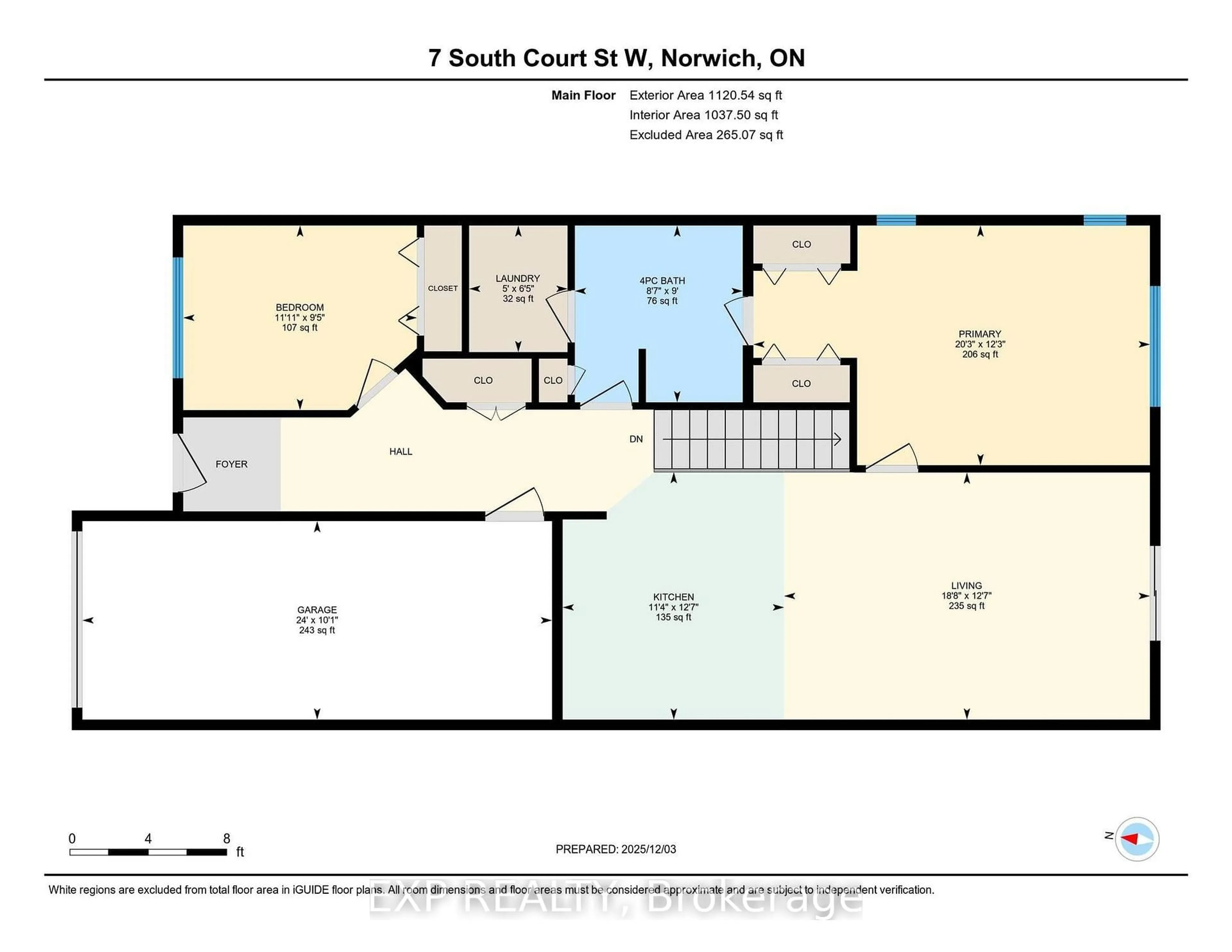 Floor plan for 7 South Court St, Norwich Ontario N0J 1P0