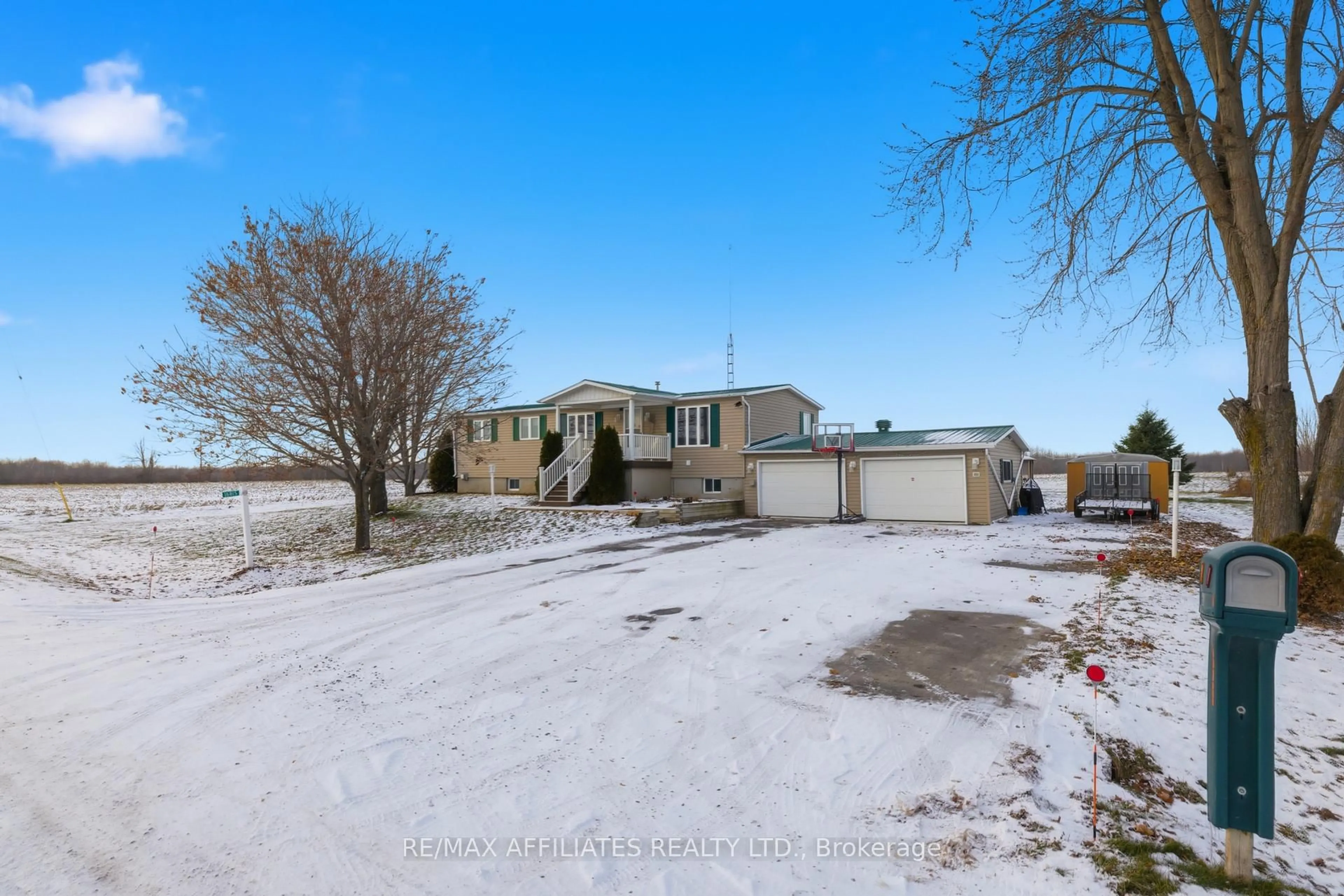 A pic from outside/outdoor area/front of a property/back of a property/a pic from drone, street for 16815 Red Town Rd, North Stormont Ontario K0C 1C0