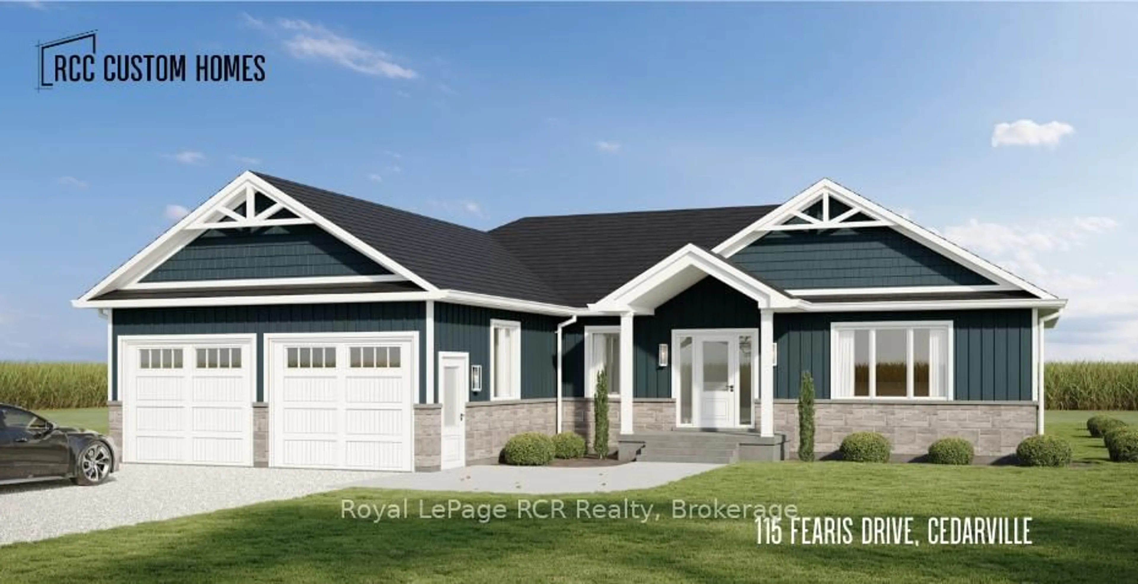 Home with vinyl exterior material, street for 115 Feairs Dr, Southgate Ontario N0G 1N0
