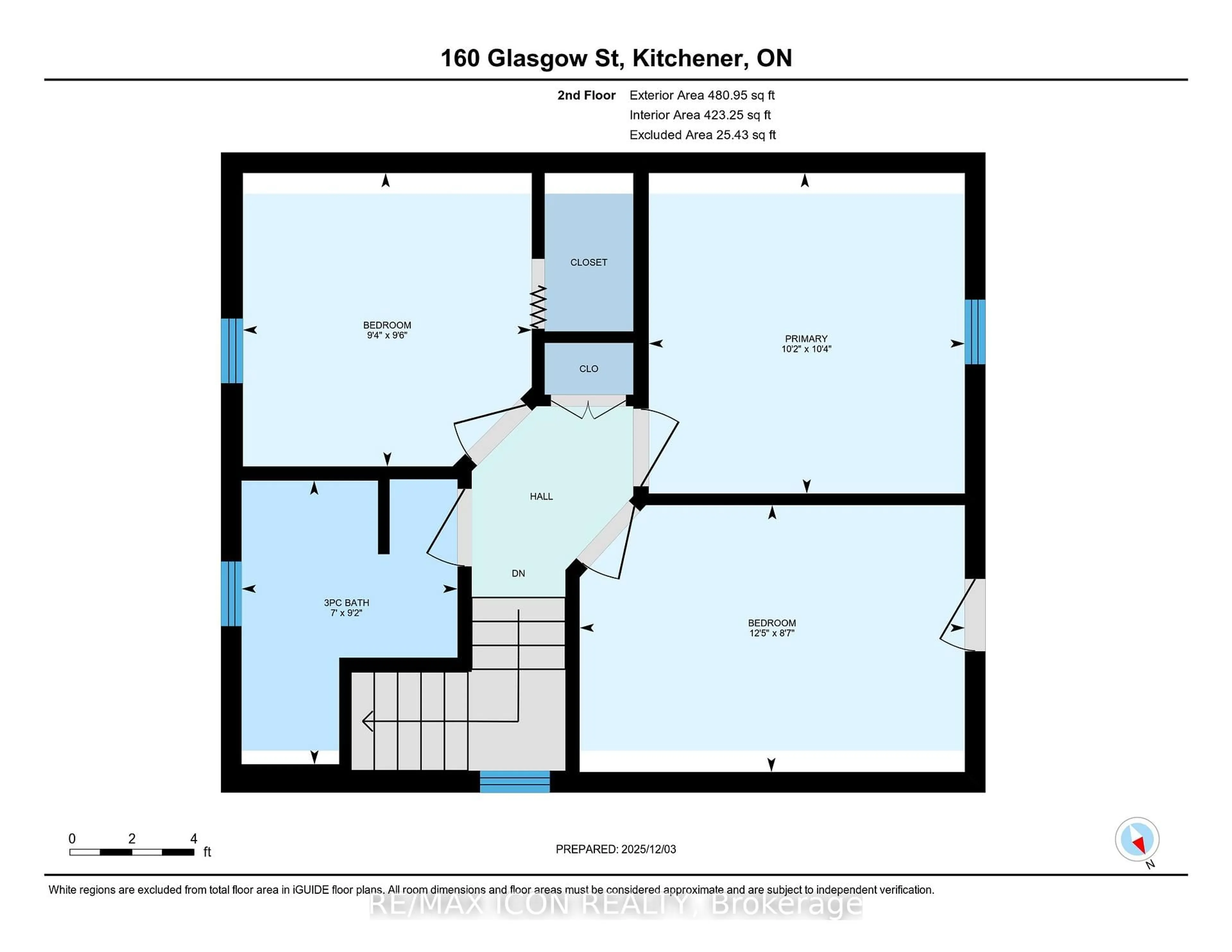 Floor plan for 160 GLASGOW St, Out of Area Ontario N2G 2G9