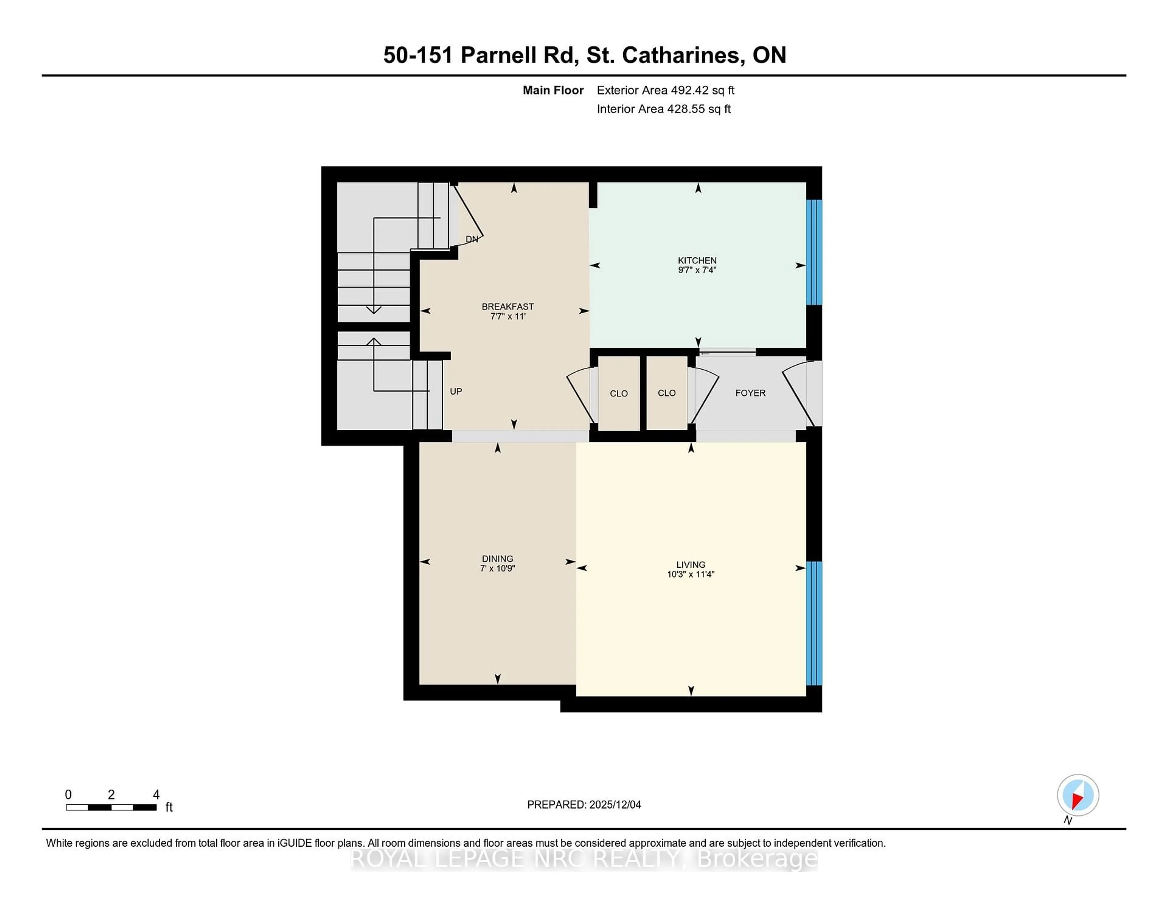 Floor plan for 151 Parnell Rd #50, St. Catharines Ontario L2M 3S4