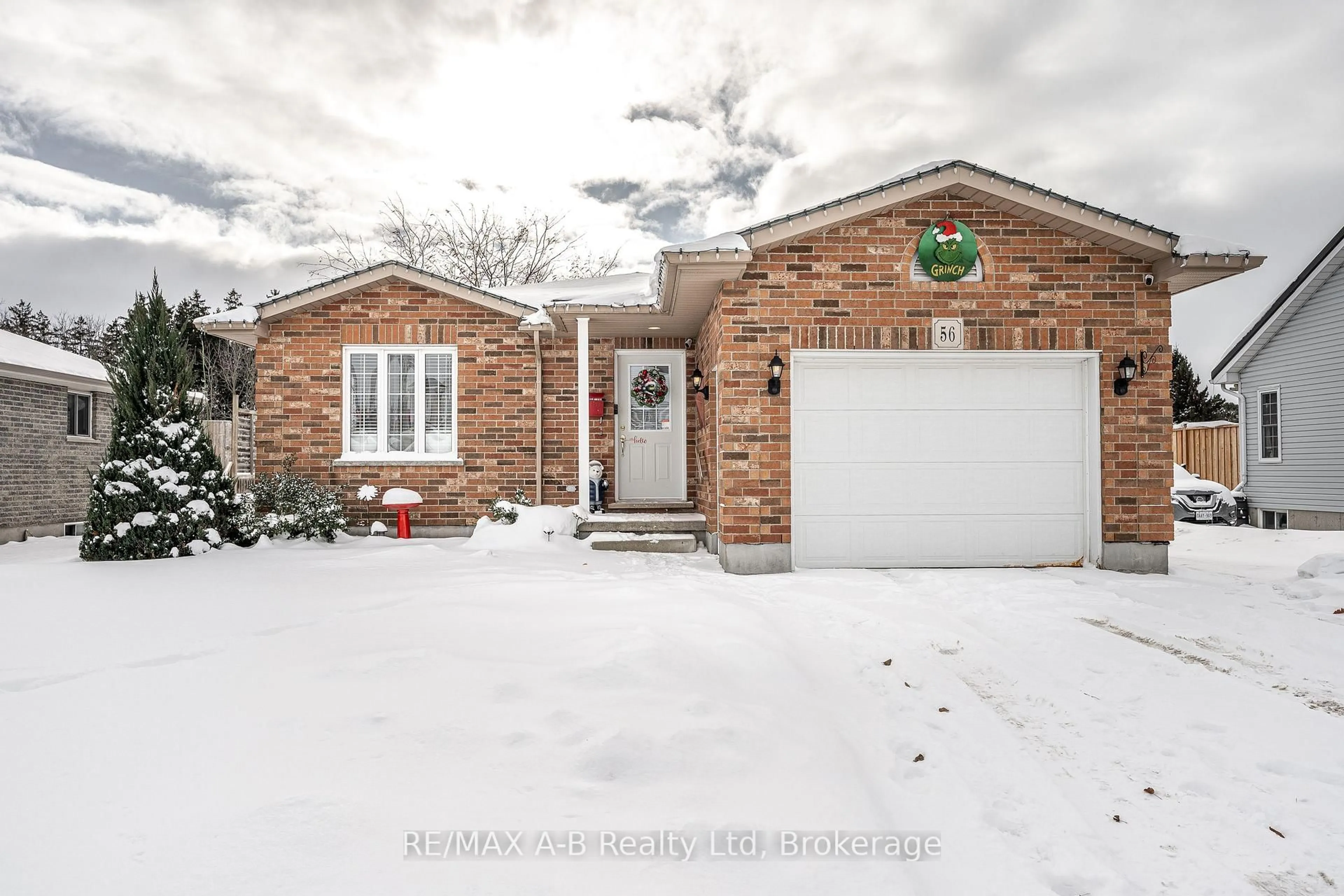 Home with brick exterior material, street for 56 Trailside Crt, St. Marys Ontario N4X 1E6