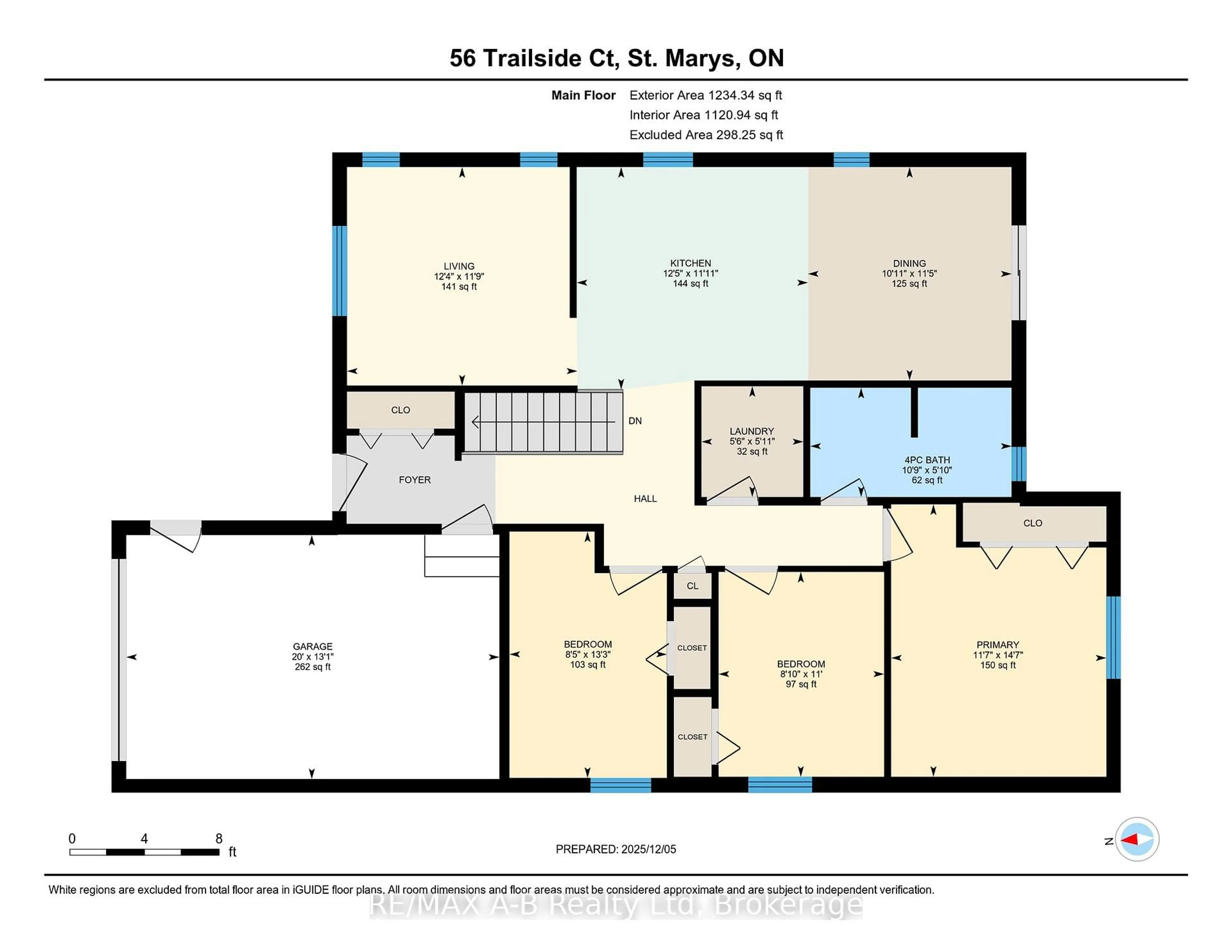 Floor plan for 56 Trailside Crt, St. Marys Ontario N4X 1E6