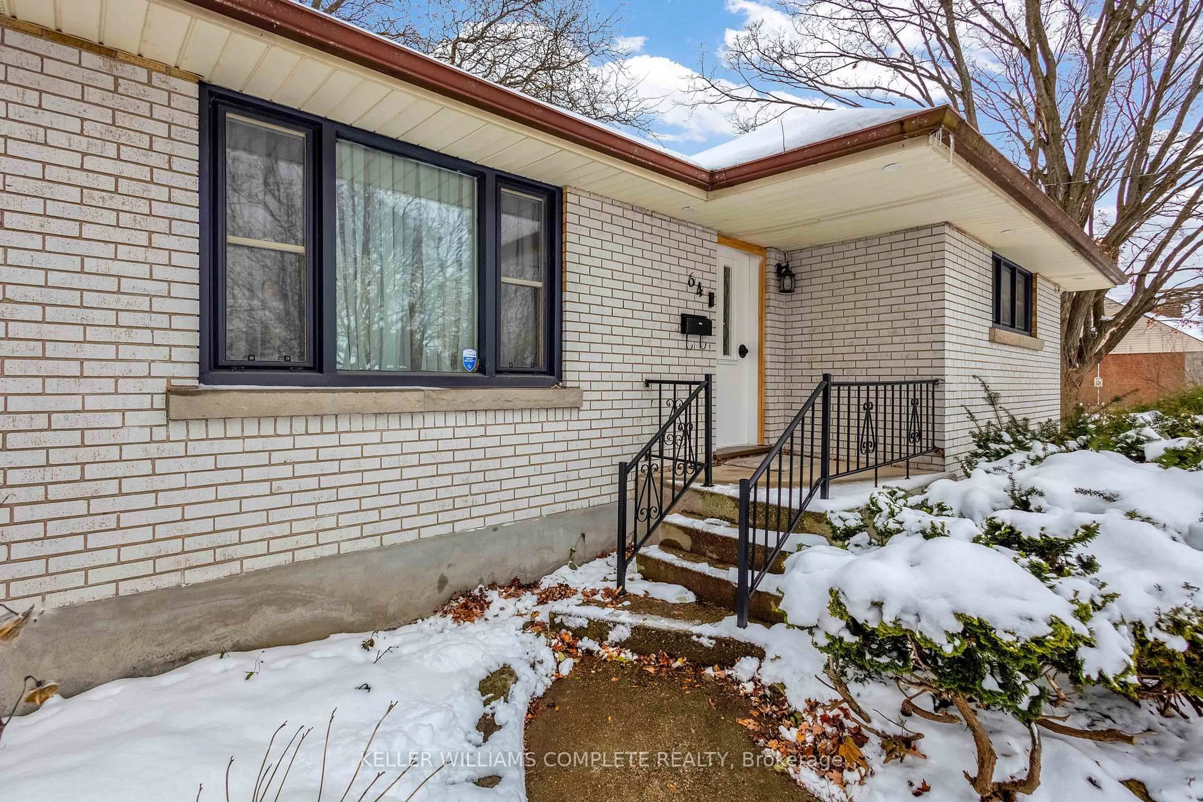 Home with brick exterior material, street for 64 EVELYN St, Brantford Ontario N3R 3H1