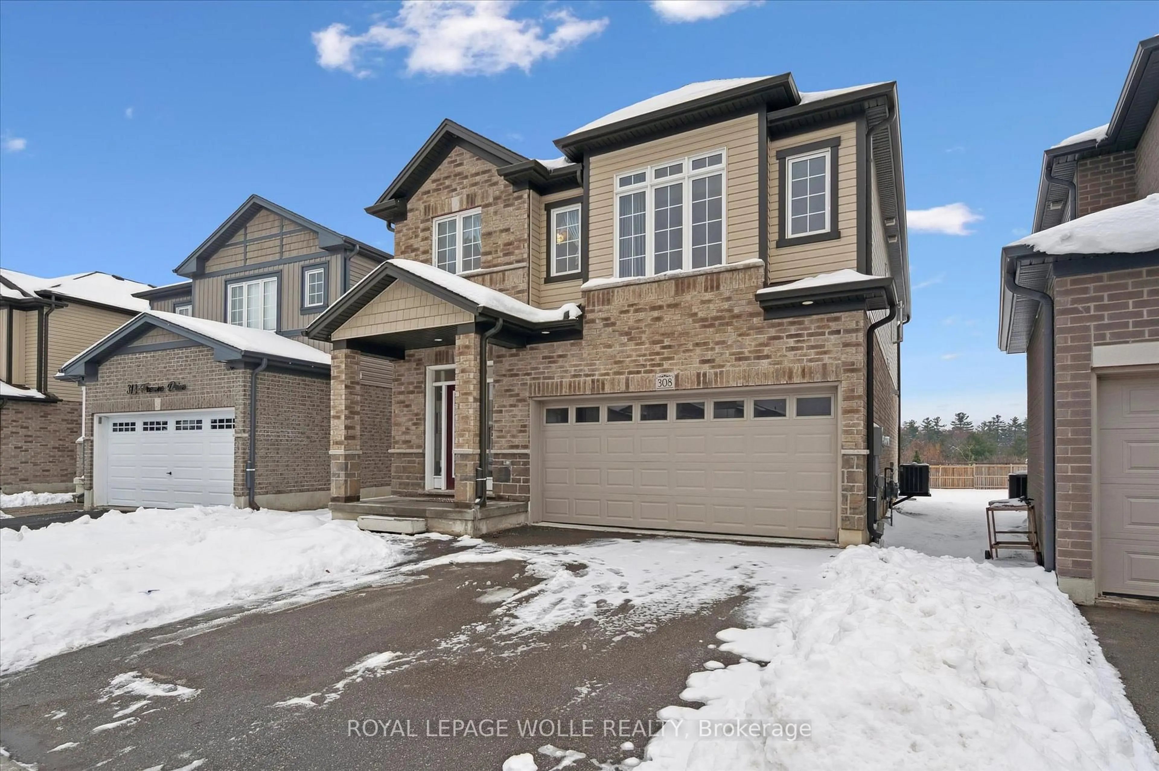 Home with brick exterior material, street for 308 Freure Dr, Cambridge Ontario N1S 0C1