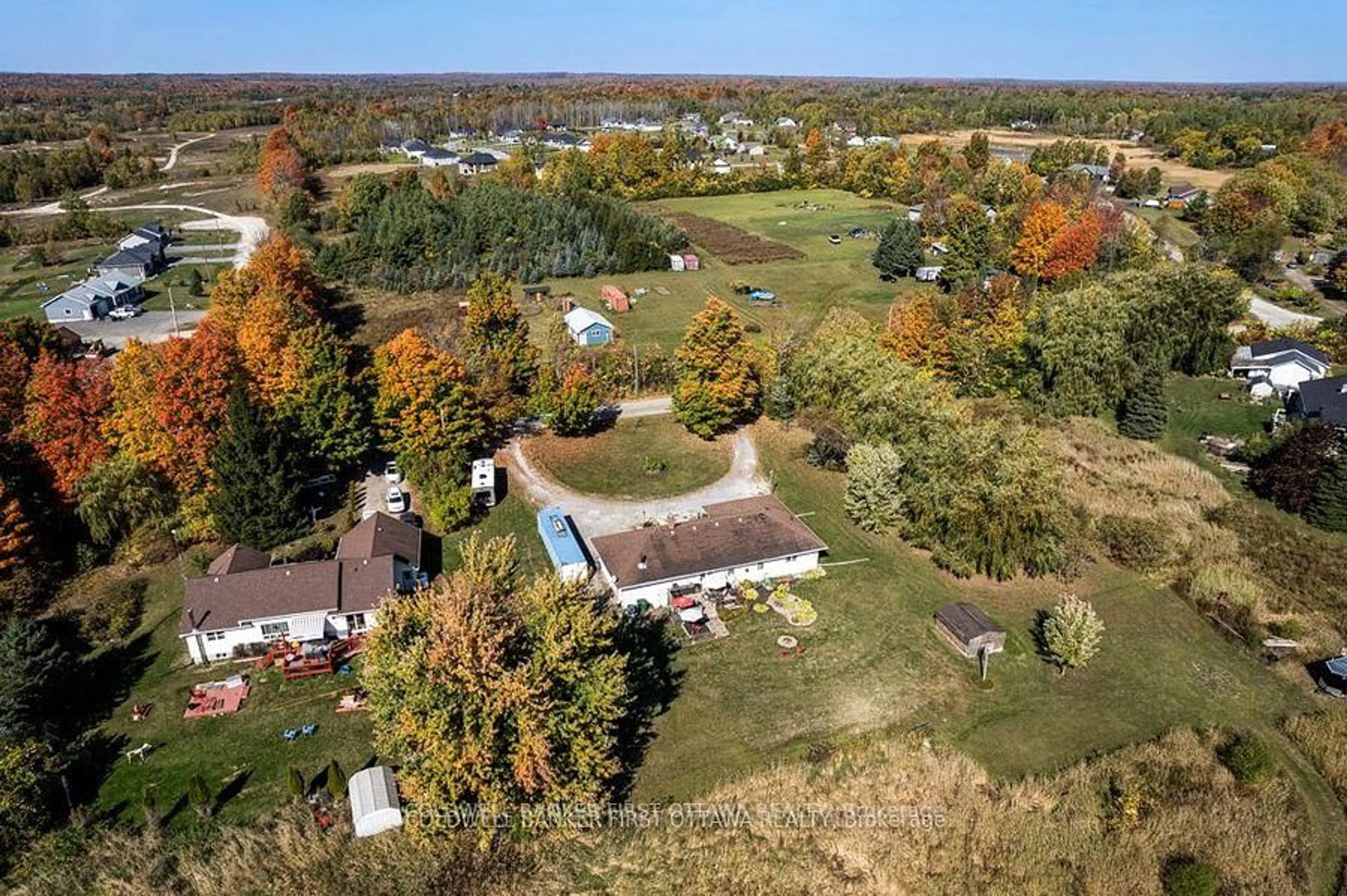 A pic from outside/outdoor area/front of a property/back of a property/a pic from drone, unknown for 741 Drummond Con 12C Rd, Carleton Place Ontario K7C 3P1